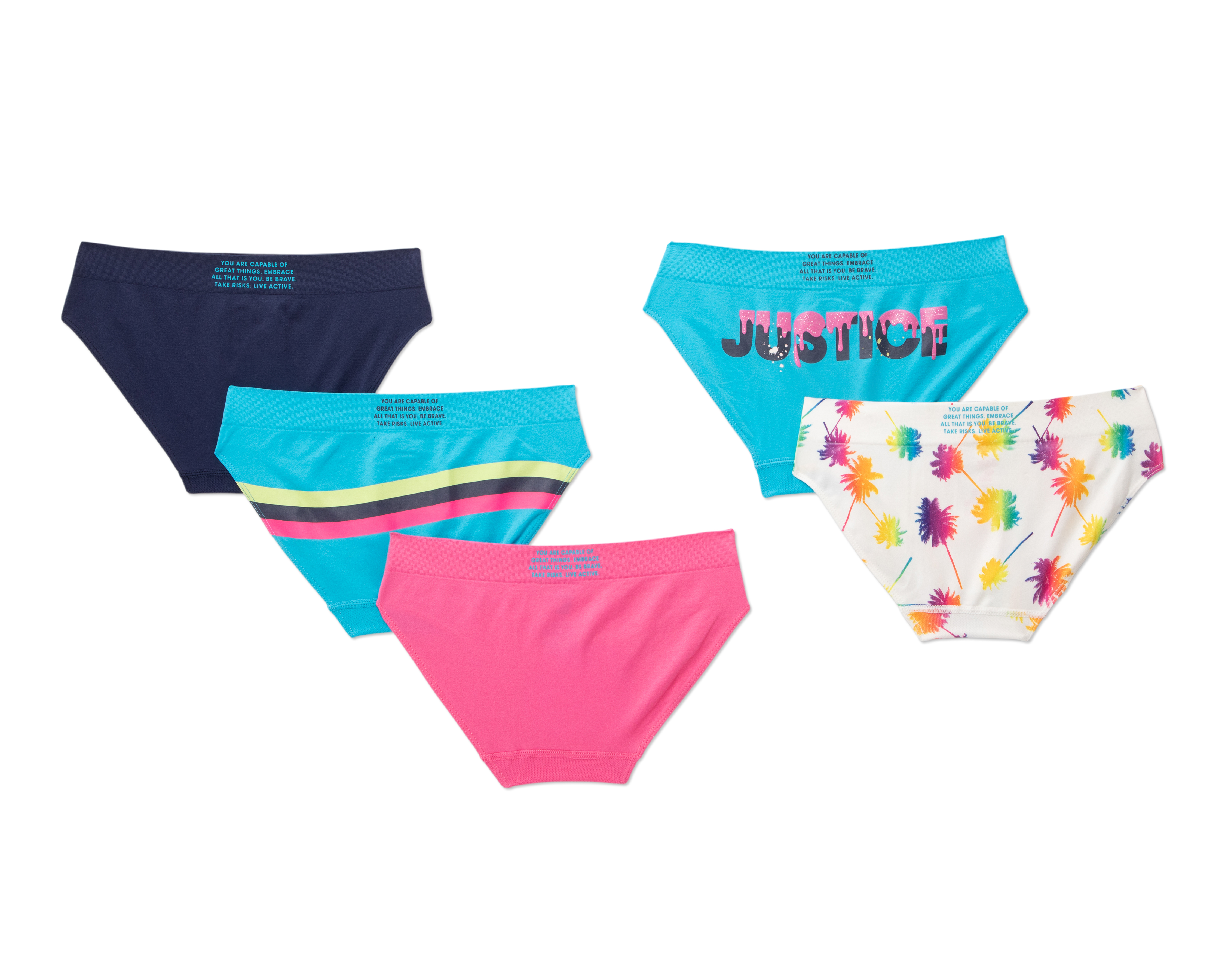 Foto 2 | Foto 2 | Bikini Multicolor Justice Sport Juvenil 5 Piezas