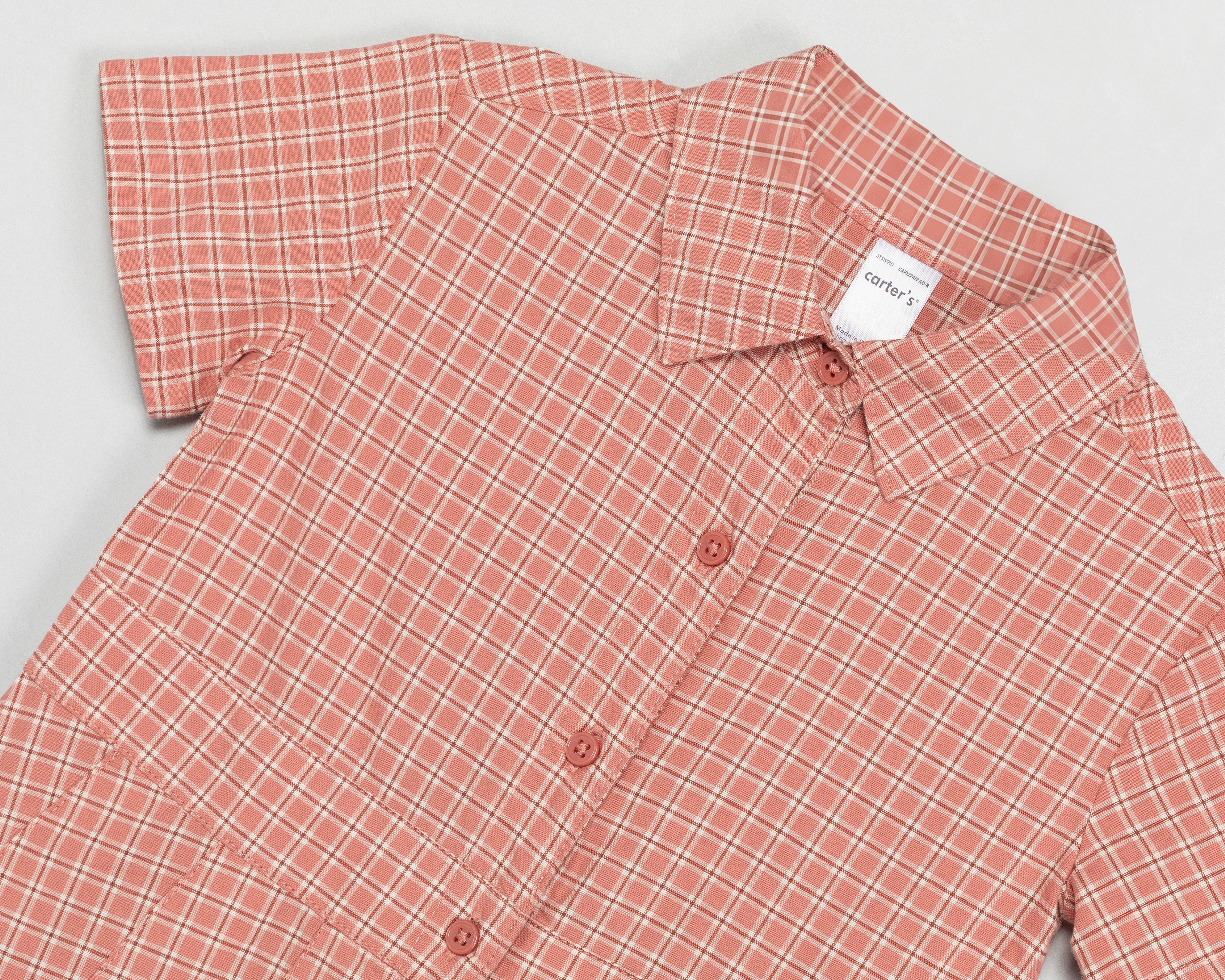 Foto 4 pulgar | Foto 3 | Vestido Salmón Carter's para Niña