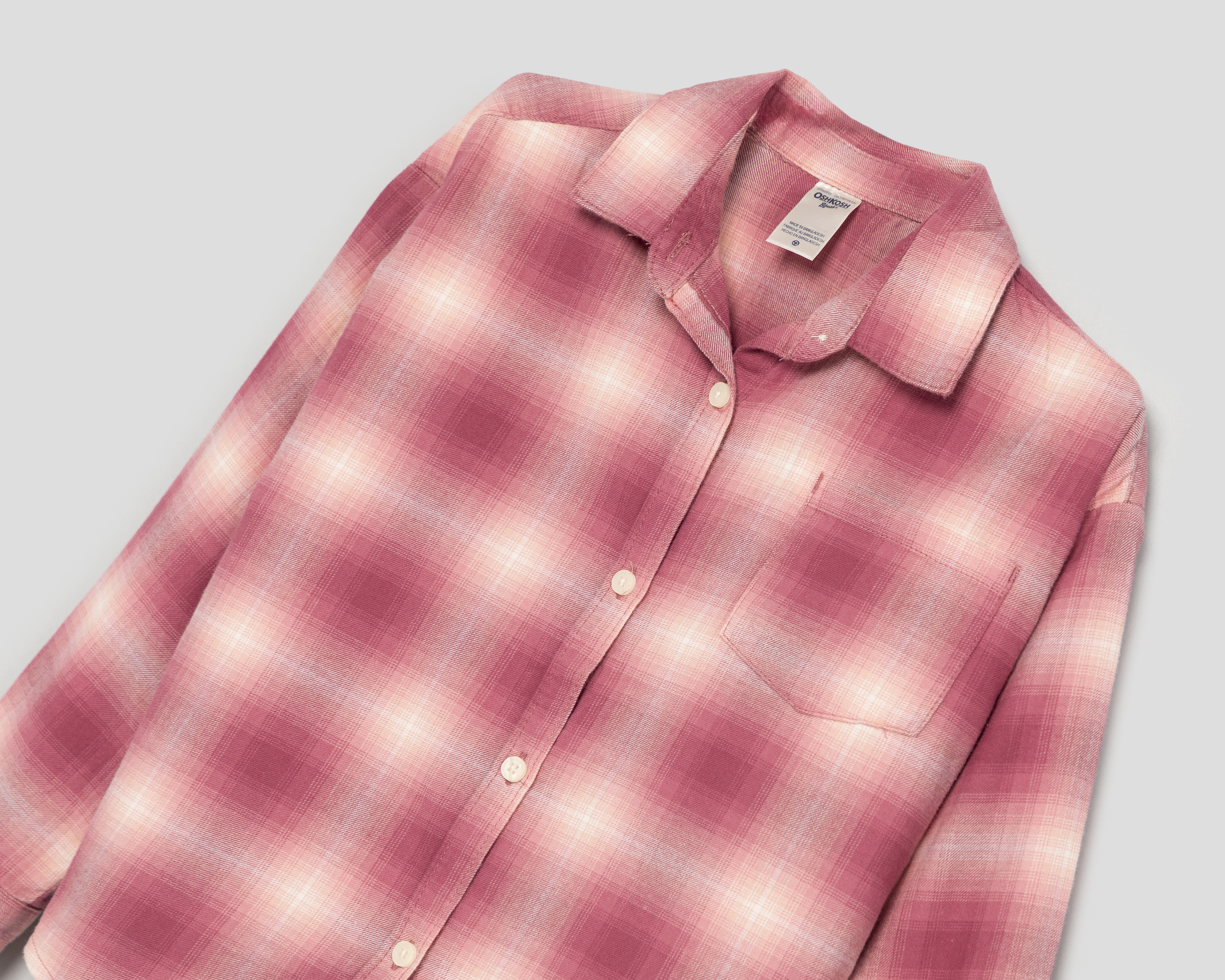 Foto 4 pulgar | Foto 3 | Blusa de Cuello Americano Rosa Oskosh B'gosh para Niña