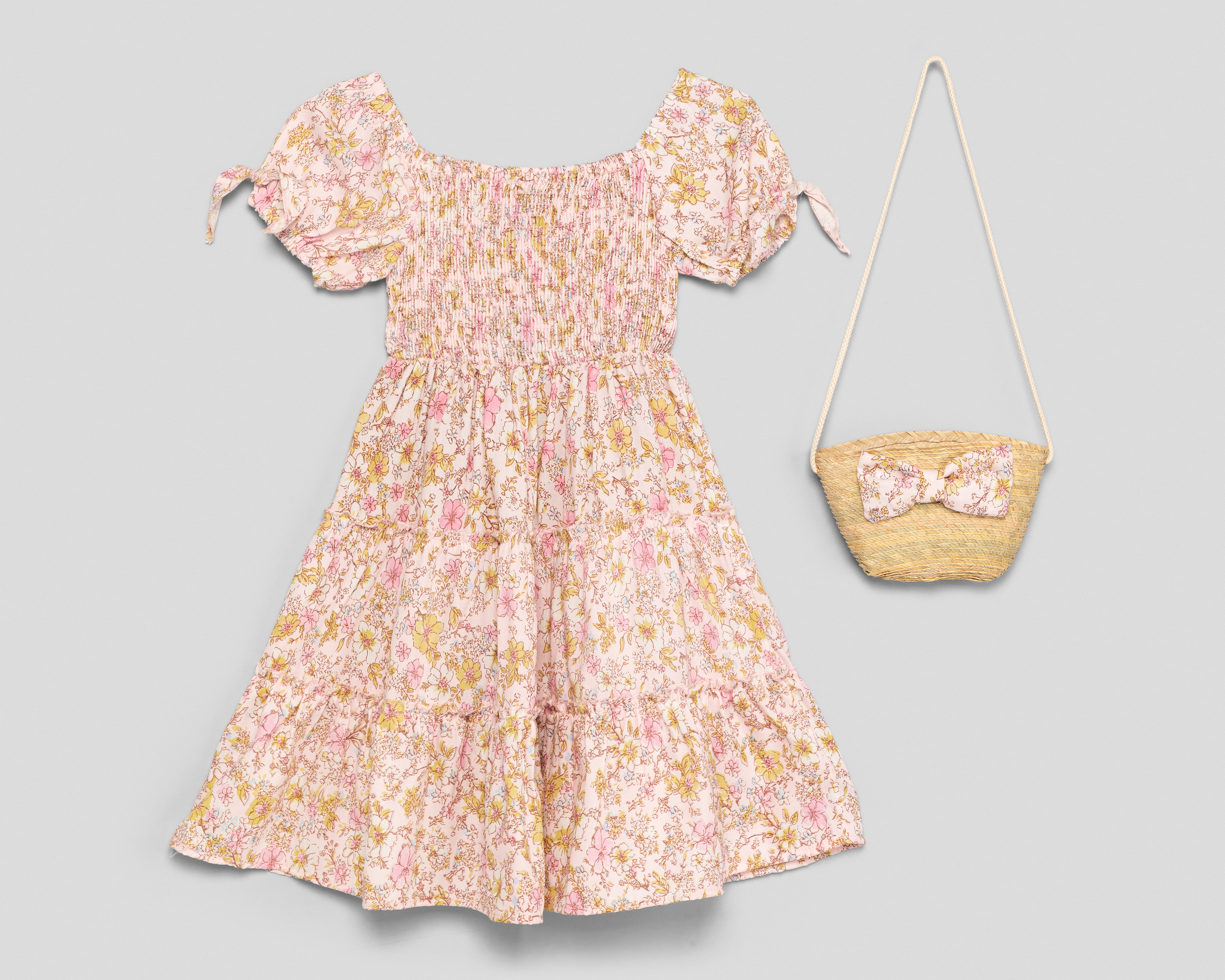 Foto 1 | Foto 1 | Vestido Rosa Girls Attitude para Niña con Bolsa