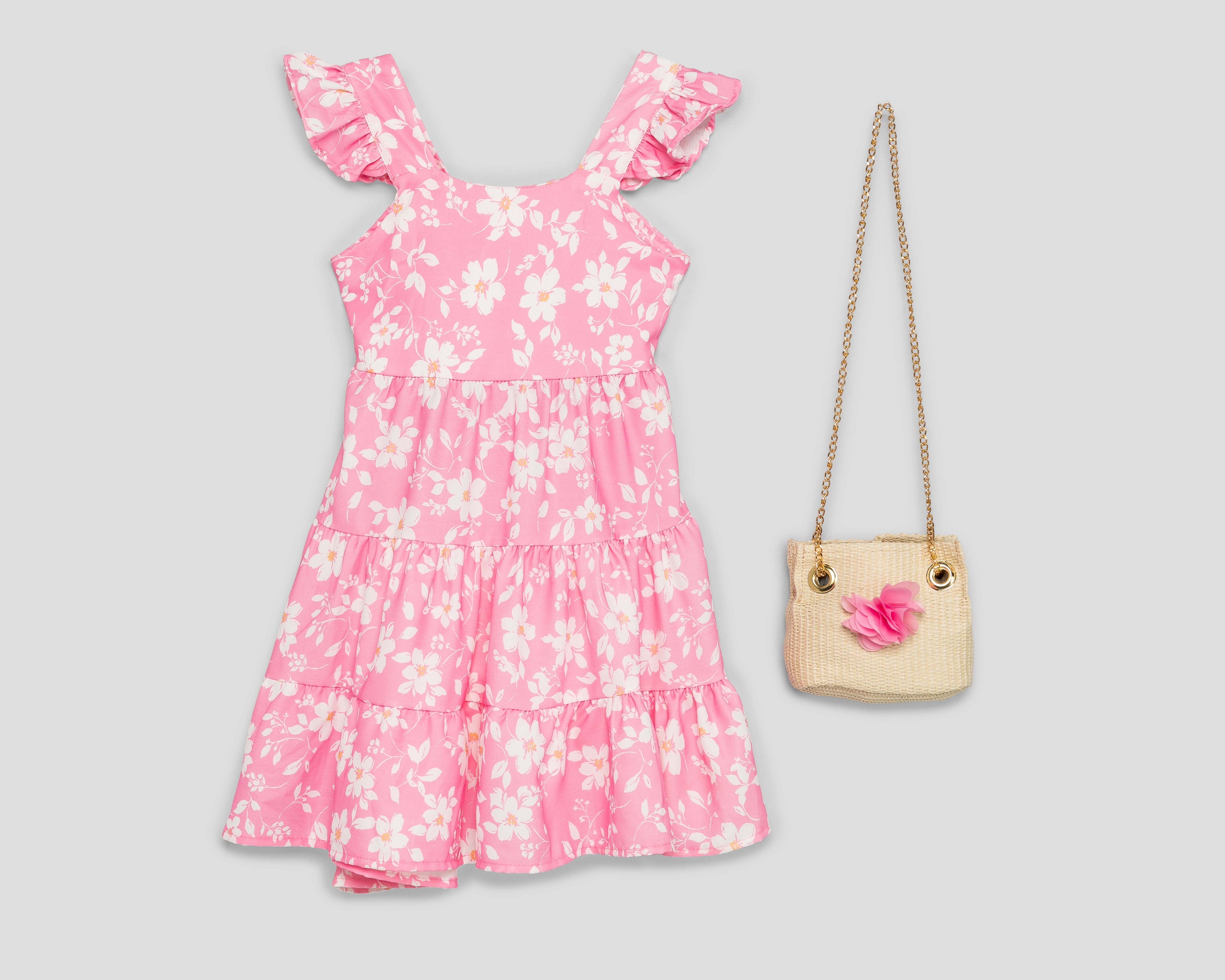 Foto 2 pulgar | Foto 1 | Vestido Rosa Girls Attitude para Niña con Bolsa