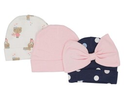 Set de Gorros marca Baby Colors para Bebé Niña