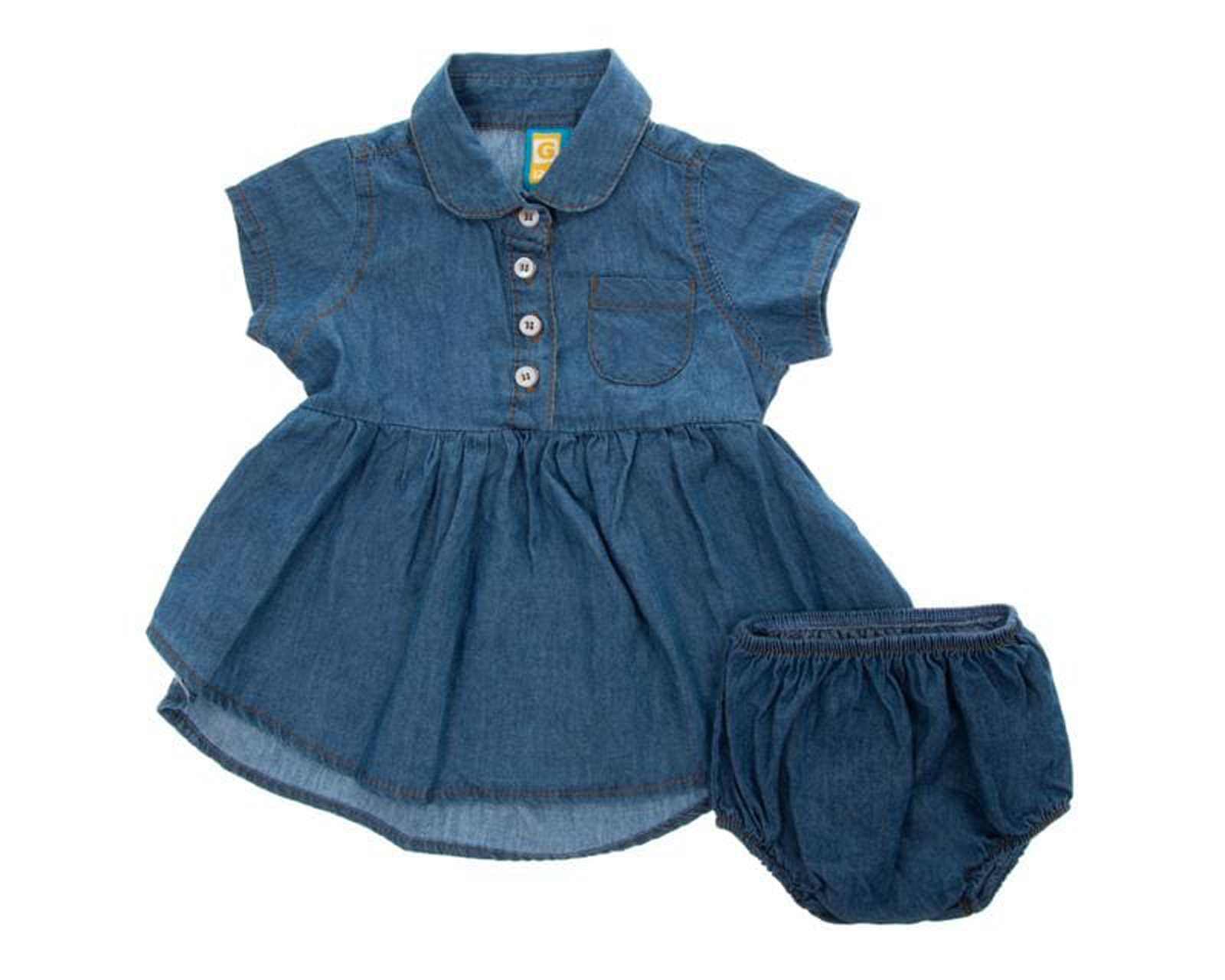 Foto 2 pulgar | Foto 1 | Vestido Baby Colors para Bebé Niña