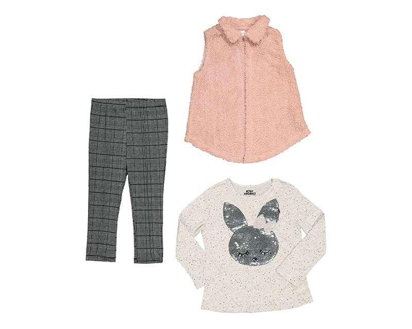 Conjunto con Chaleco Baby Colors para Bebé Niña