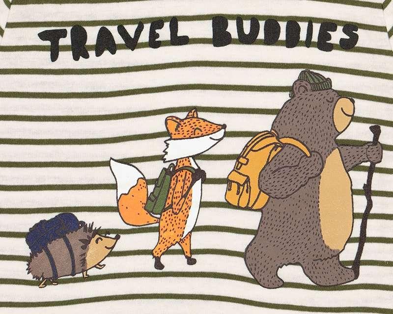 Foto 4 pulgar | Foto 3 | Playera Baby Colors para Bebé Niño 2 Piezas