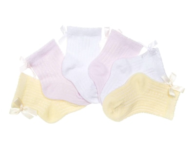 Foto 1 | Foto 1 | Calcetas Baby Colors con Moño para Bebé Niña 6 Pares