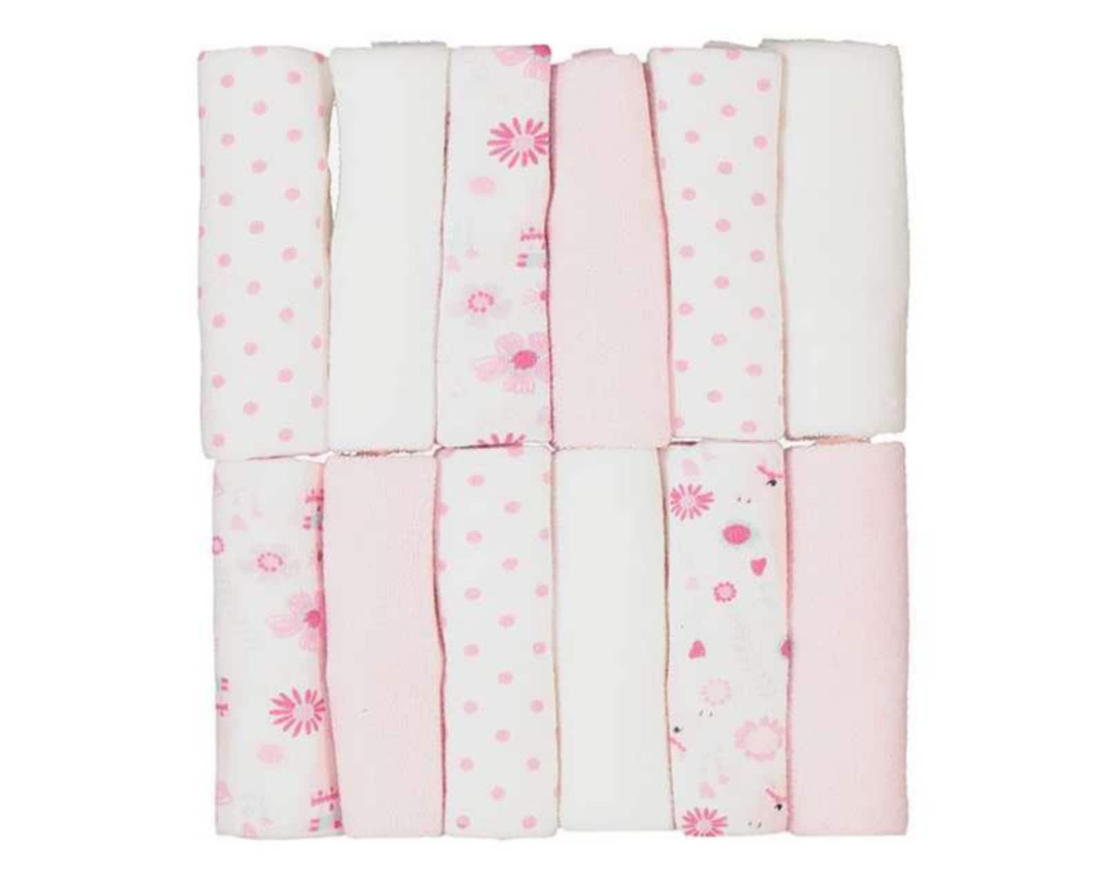 Toallitas Faciales marca Baby Colors para Bebé Niña 12 Piezas