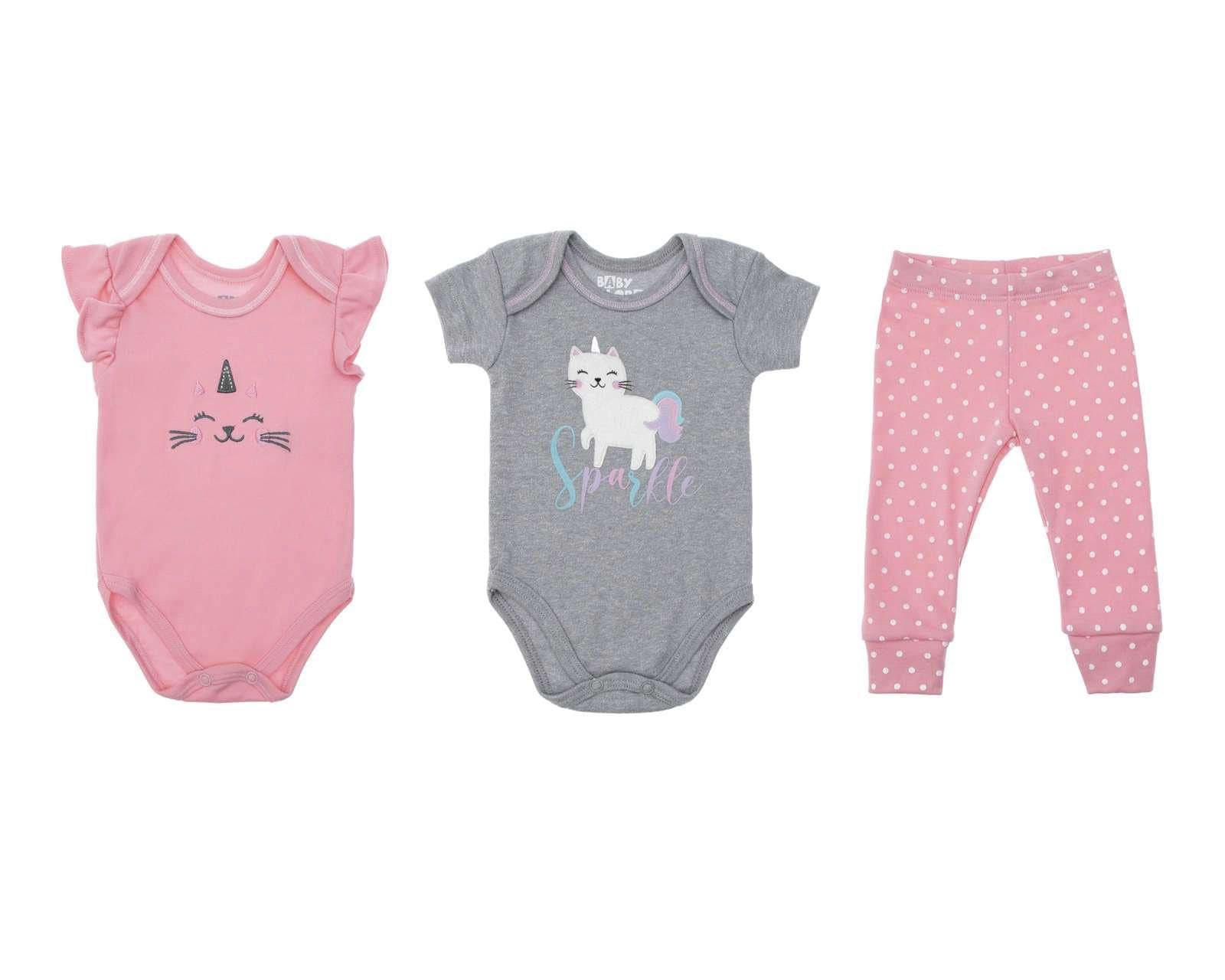 Conjunto con Pañaleros Babys Colors para Bebé Niña