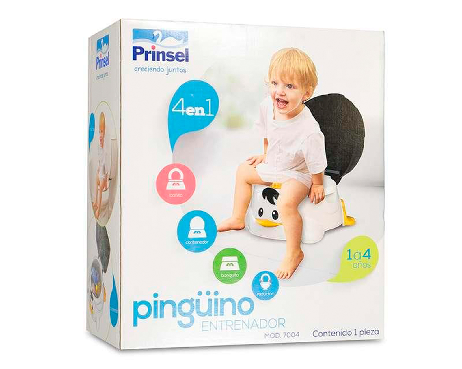 Foto 2 | Foto 2 | Bañito Entrenador Pinsel Pingüino 4 en 1