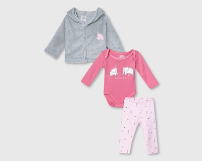Foto 1 | Foto 1 | Pañalero y Pantalón Baby Colors con Chamarra para Bebé Niña