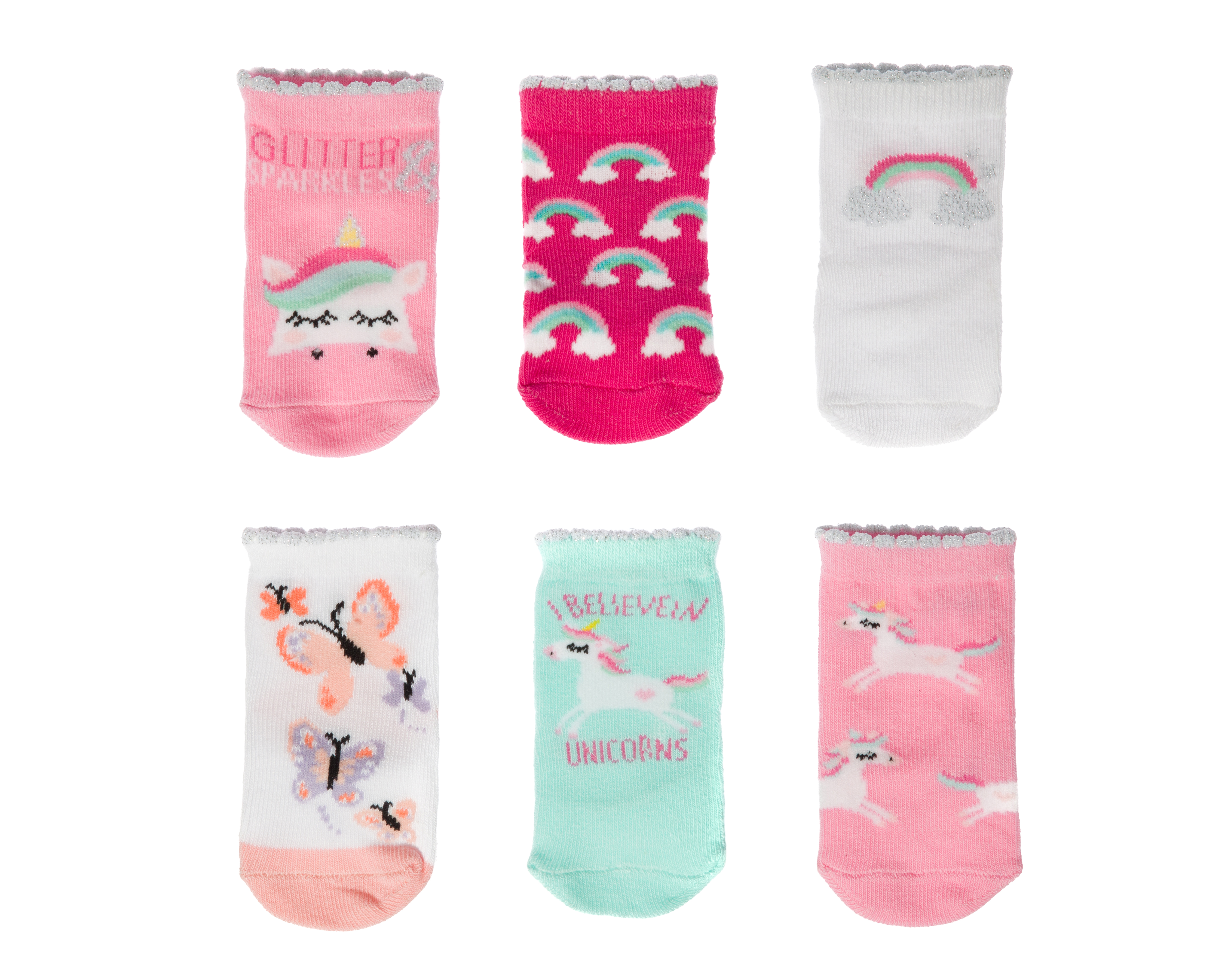 Foto 2 pulgar | Foto 1 | Calcetas Baby Colors para Bebé Niña 6 Pares