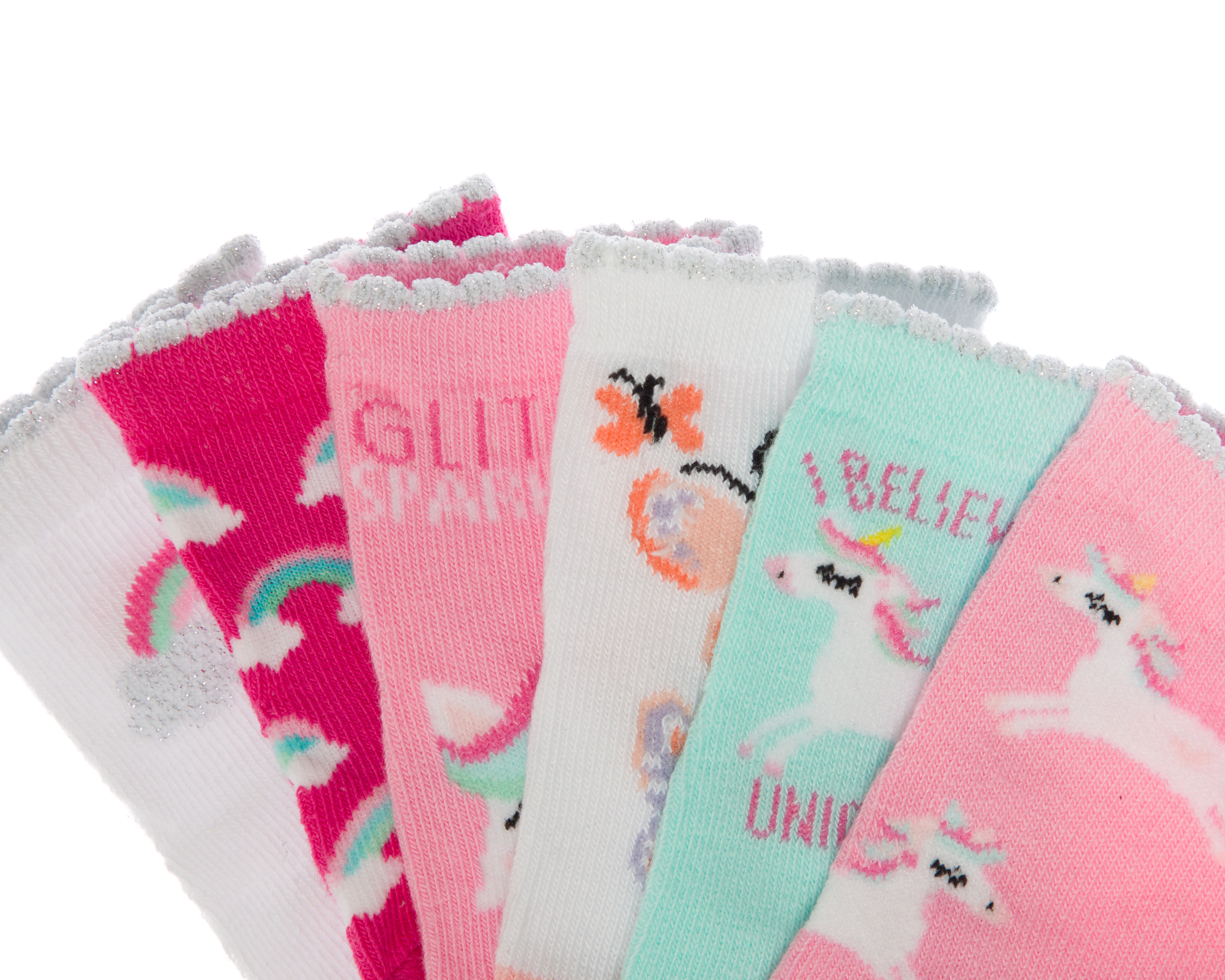 Foto 3 pulgar | Foto 2 | Calcetas Baby Colors para Bebé Niña 6 Pares