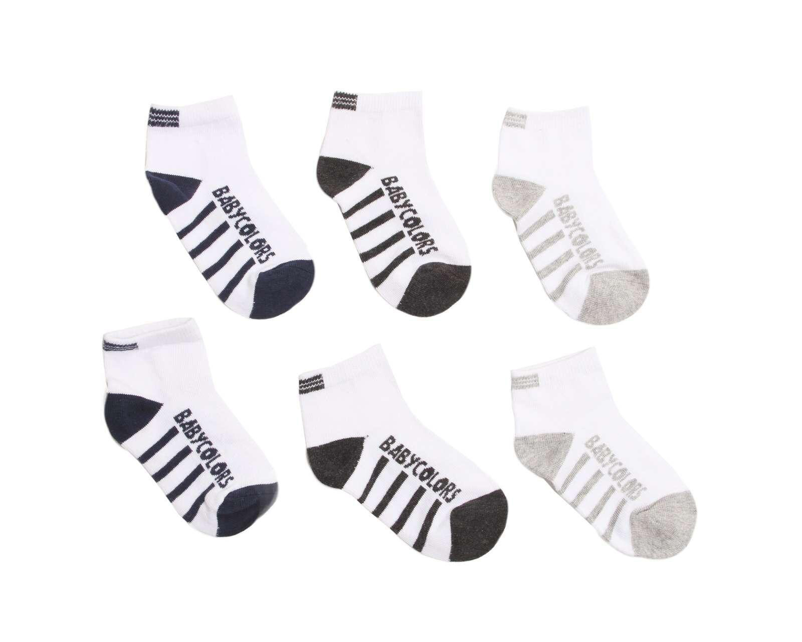 Calcetas Baby Colors para Bebé Niño 6 pares