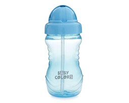 Botella Baby Colors con Popote 12 oz
