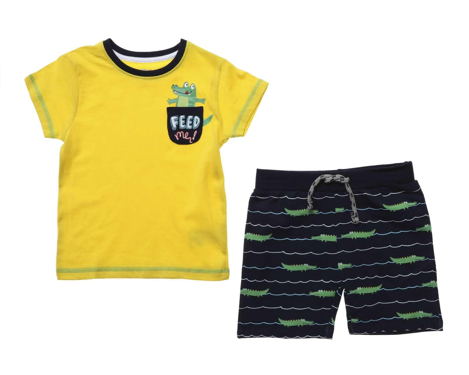 Conjunto con Short Baby Colors de Algodón para Bebé Niño