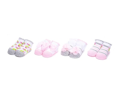 Foto 5 | Foto 5 | Calcetas Baby Colors con Moño para Bebé Niña 4 Pares