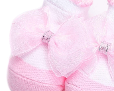 Foto 7 | Foto 7 | Calcetas Baby Colors con Moño para Bebé Niña 4 Pares