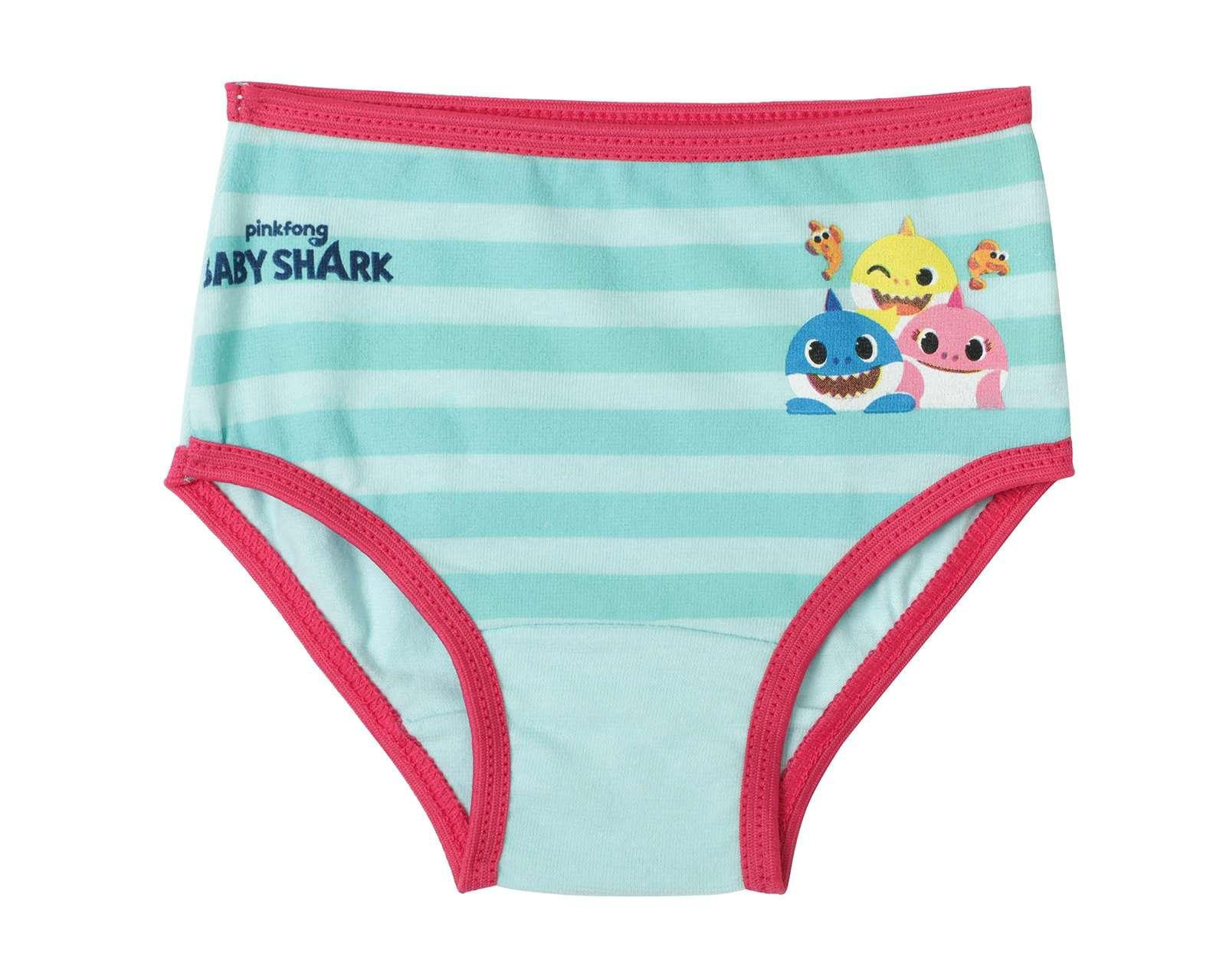 Foto 4 pulgar | Foto 3 | Pantaleta Baby Shark para Bebé Niña 7 Piezas
