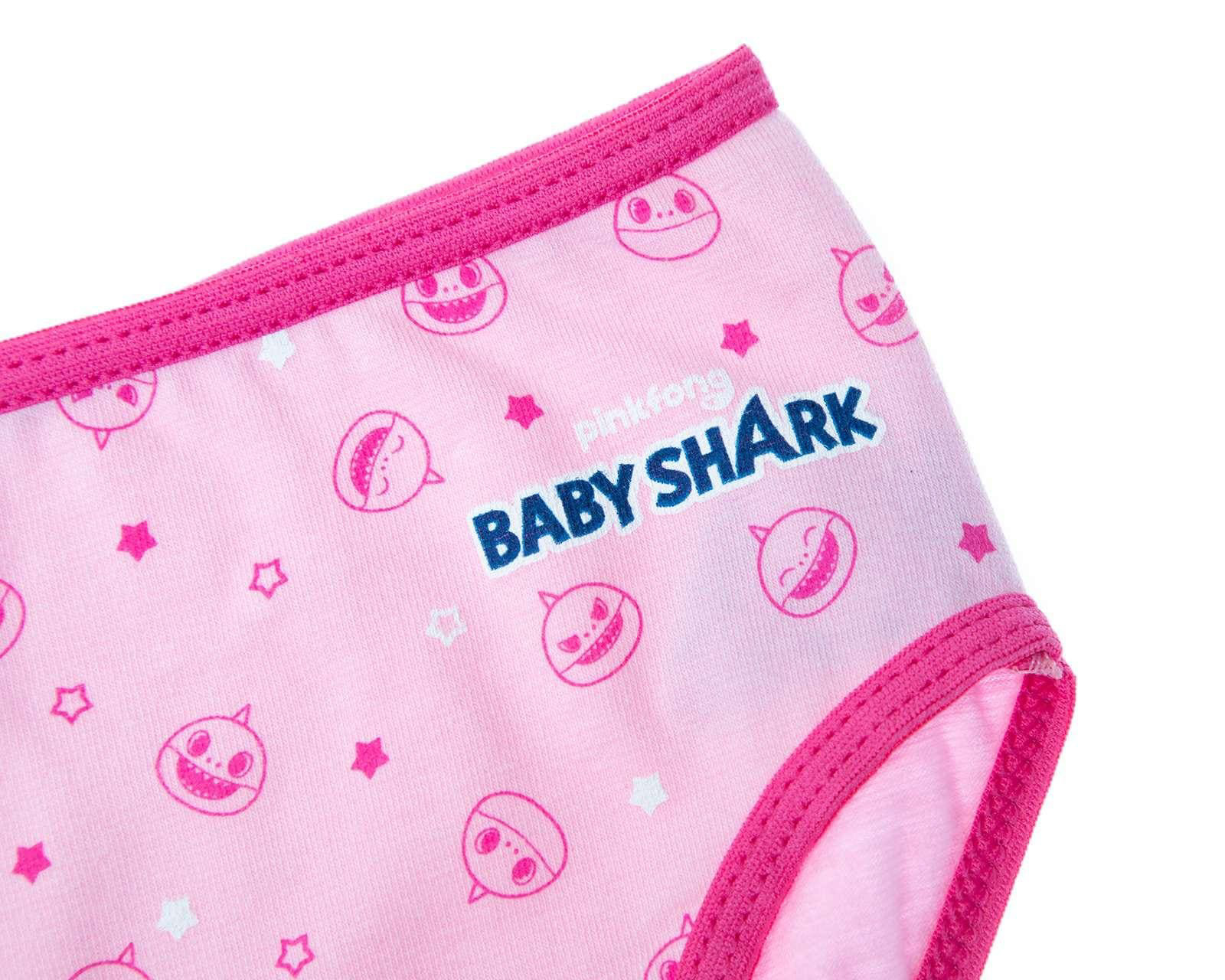 Foto 5 pulgar | Foto 4 | Pantaleta Baby Shark para Bebé Niña 7 Piezas