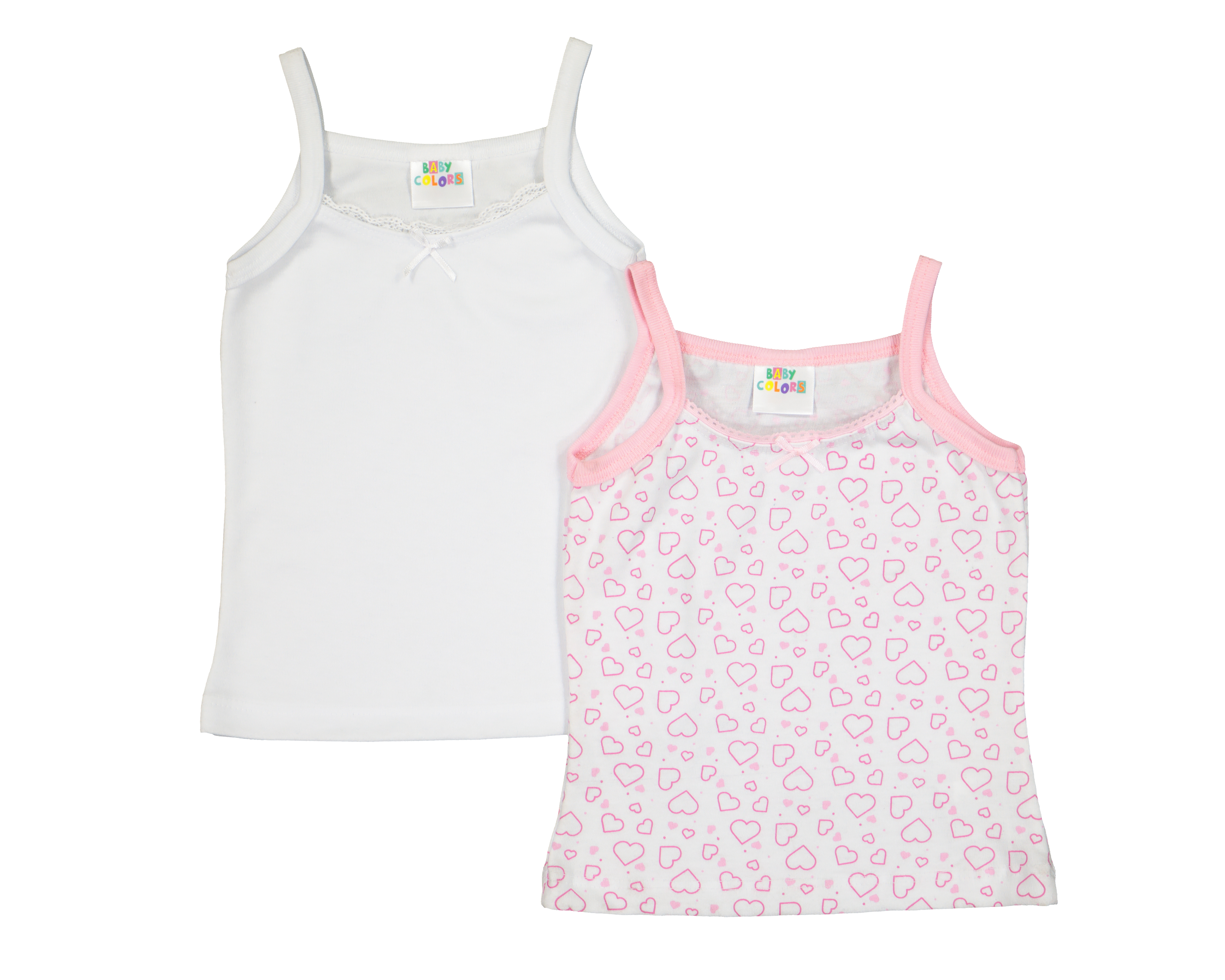 Camiseta Interior Baby Colors para Bebé Niña 2 Piezas