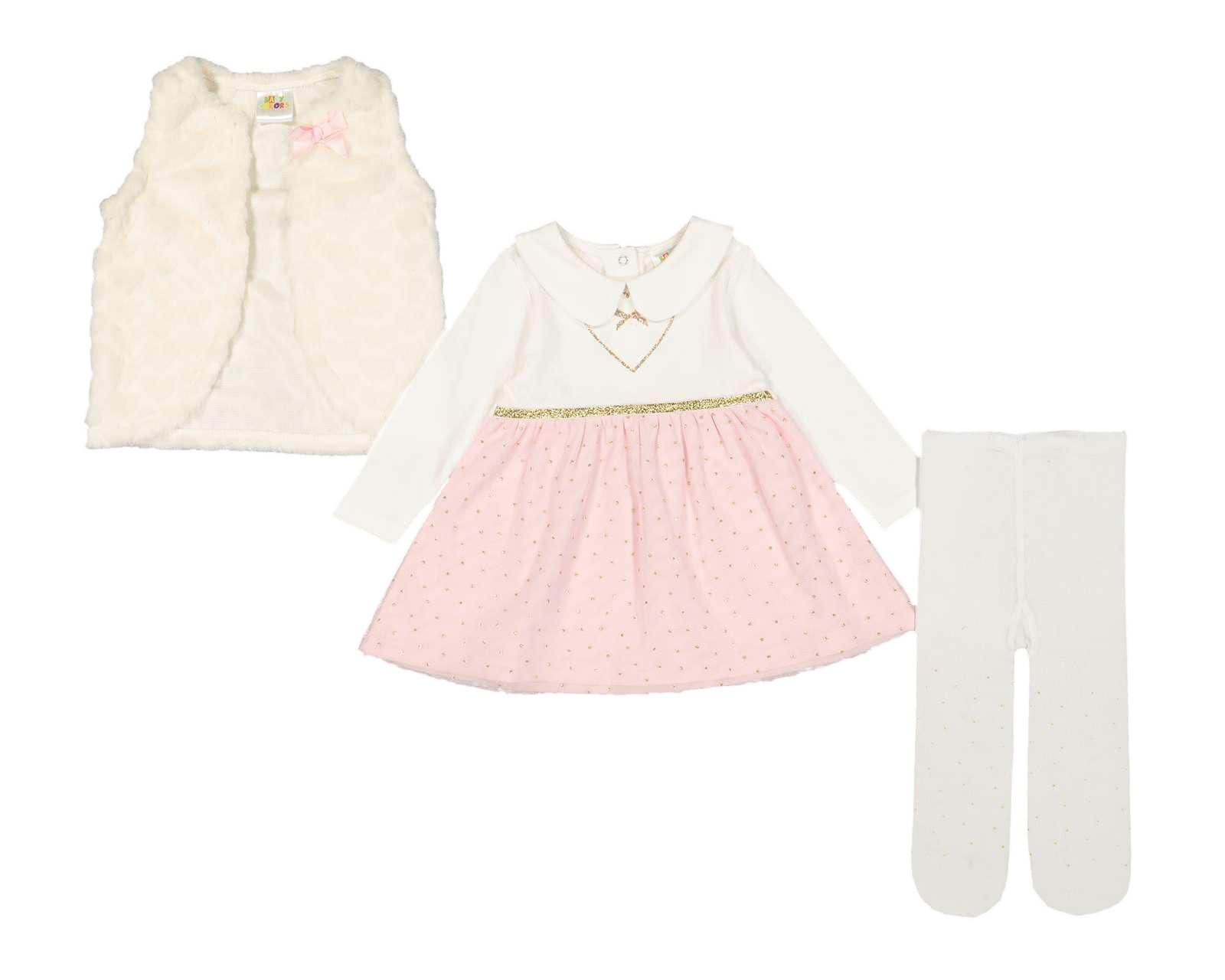 Foto 1 | Foto 1 | Conjunto con Chaleco Baby Colors para Bebé Niña