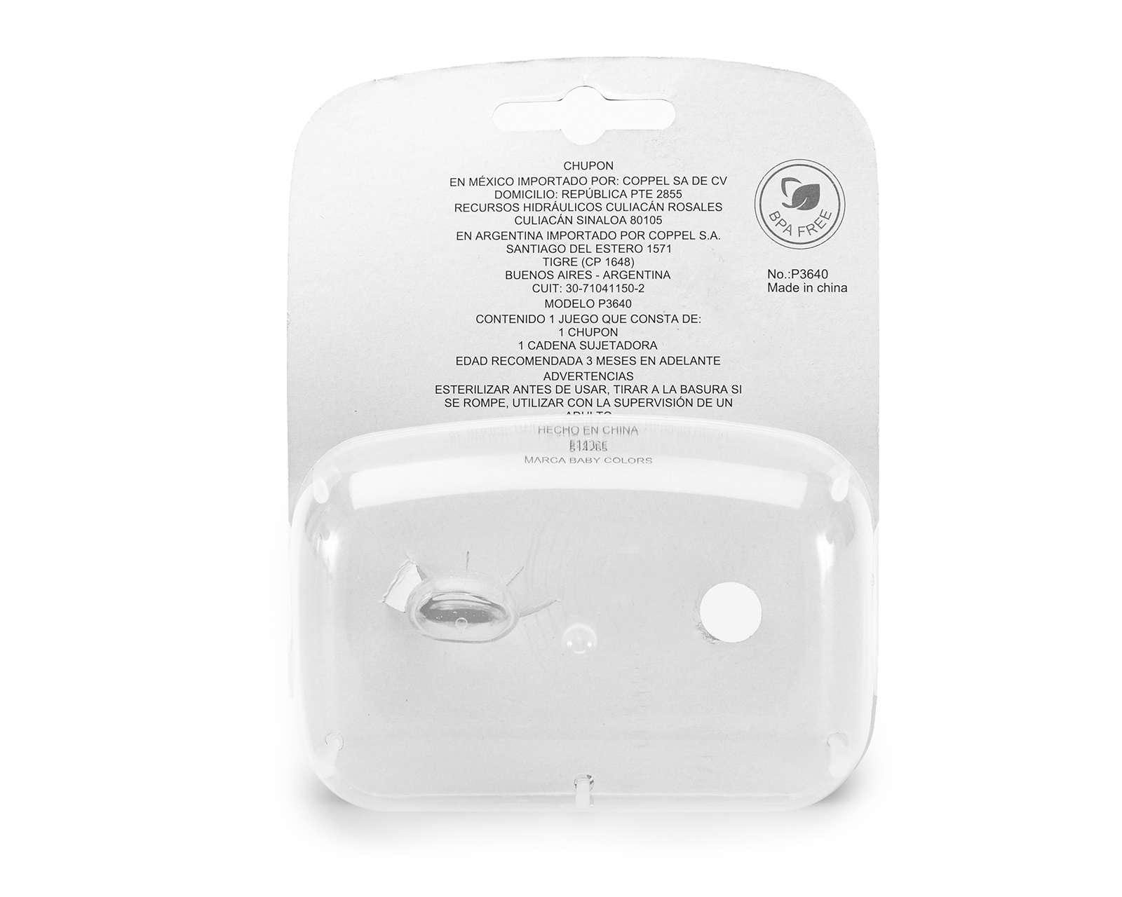 Foto 3 pulgar | Foto 2 | Chupón Baby Colors