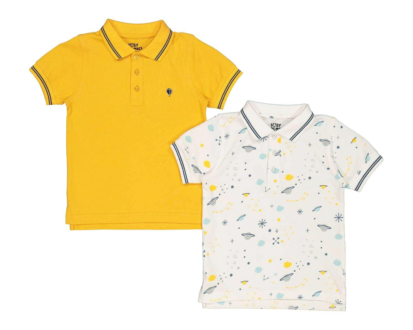 Playera para Bebé Niño Baby Colors de Algodón Estampada 2 Piezas