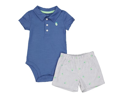 Foto 1 | Foto 1 | Pañalero y Short de Algodón para Bebé Niño Carter's