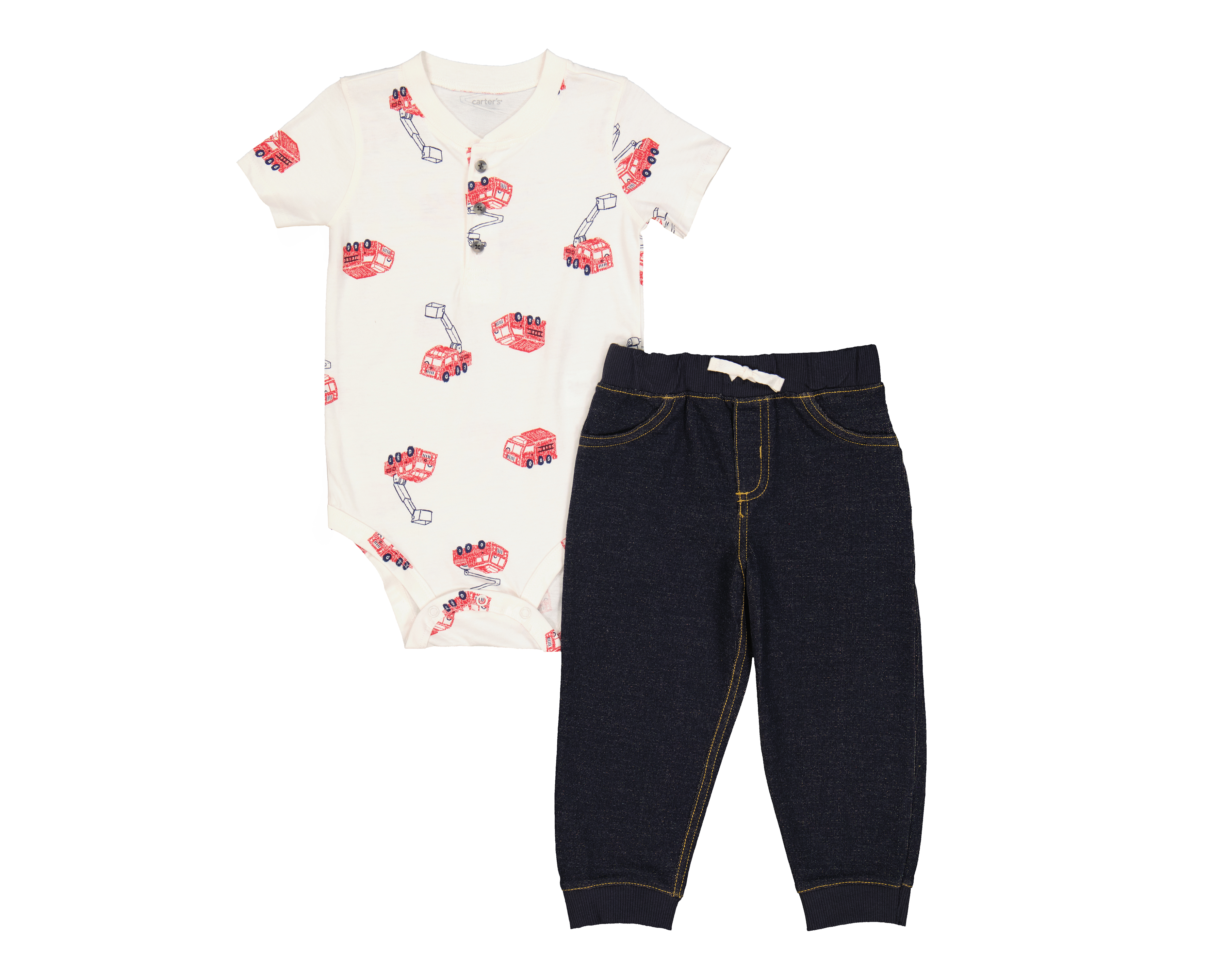 Pañalero y Pantalón de Algodón para Bebé Niño Carter's