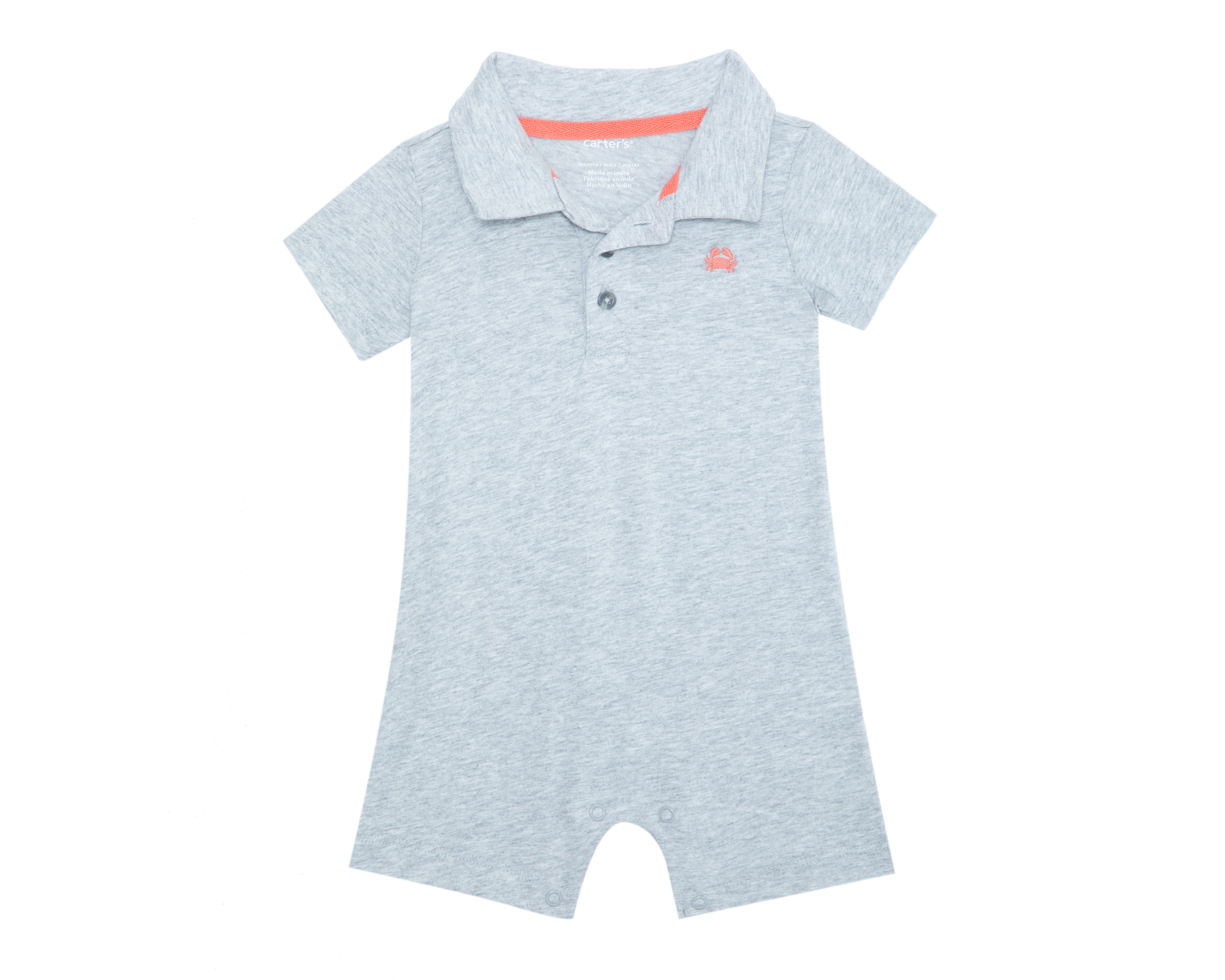 Foto 2 pulgar | Foto 1 | Pañalero para Bebé Niño Carter's Gris