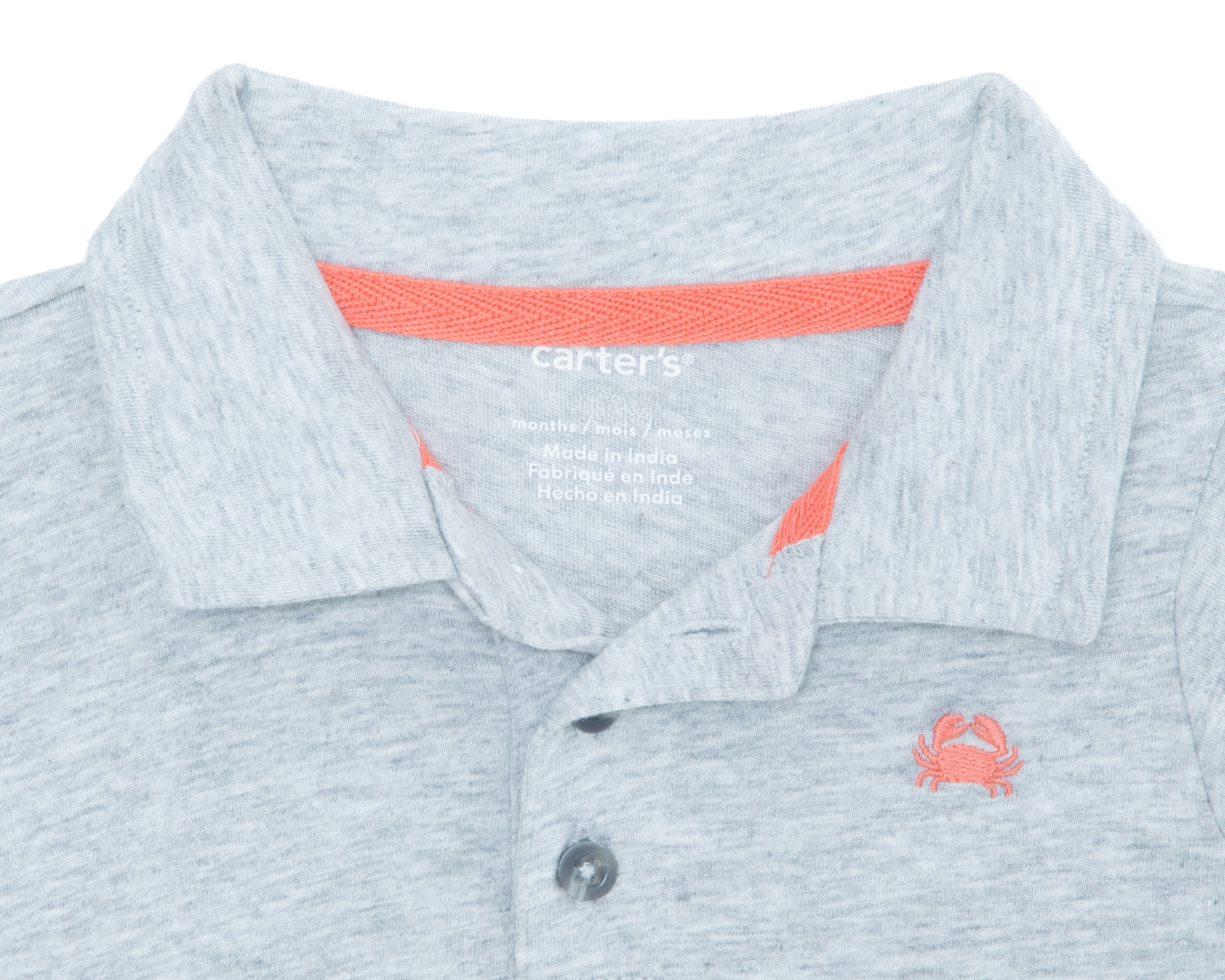 Foto 4 pulgar | Foto 3 | Pañalero para Bebé Niño Carter's Gris