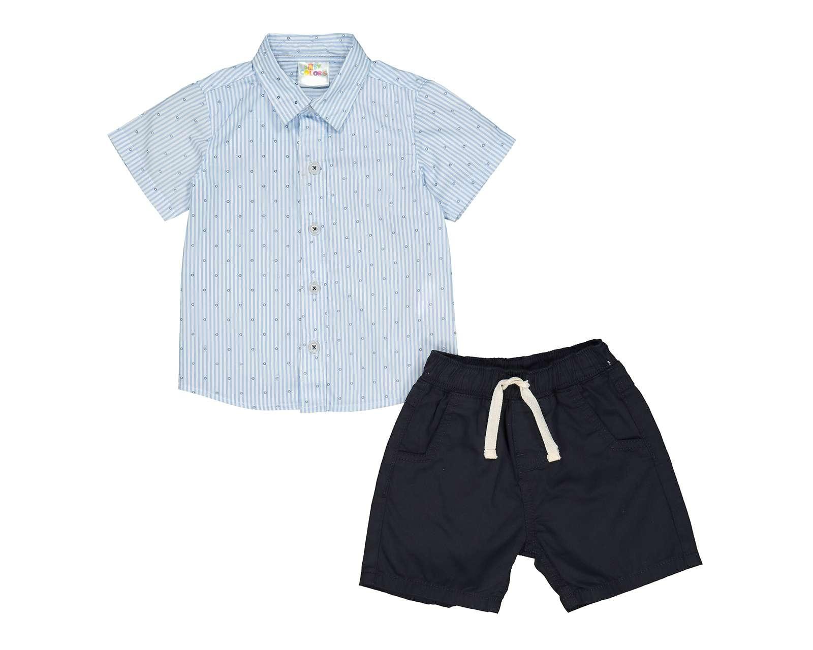 Conjunto con Short Baby Colors para Bebé Niño