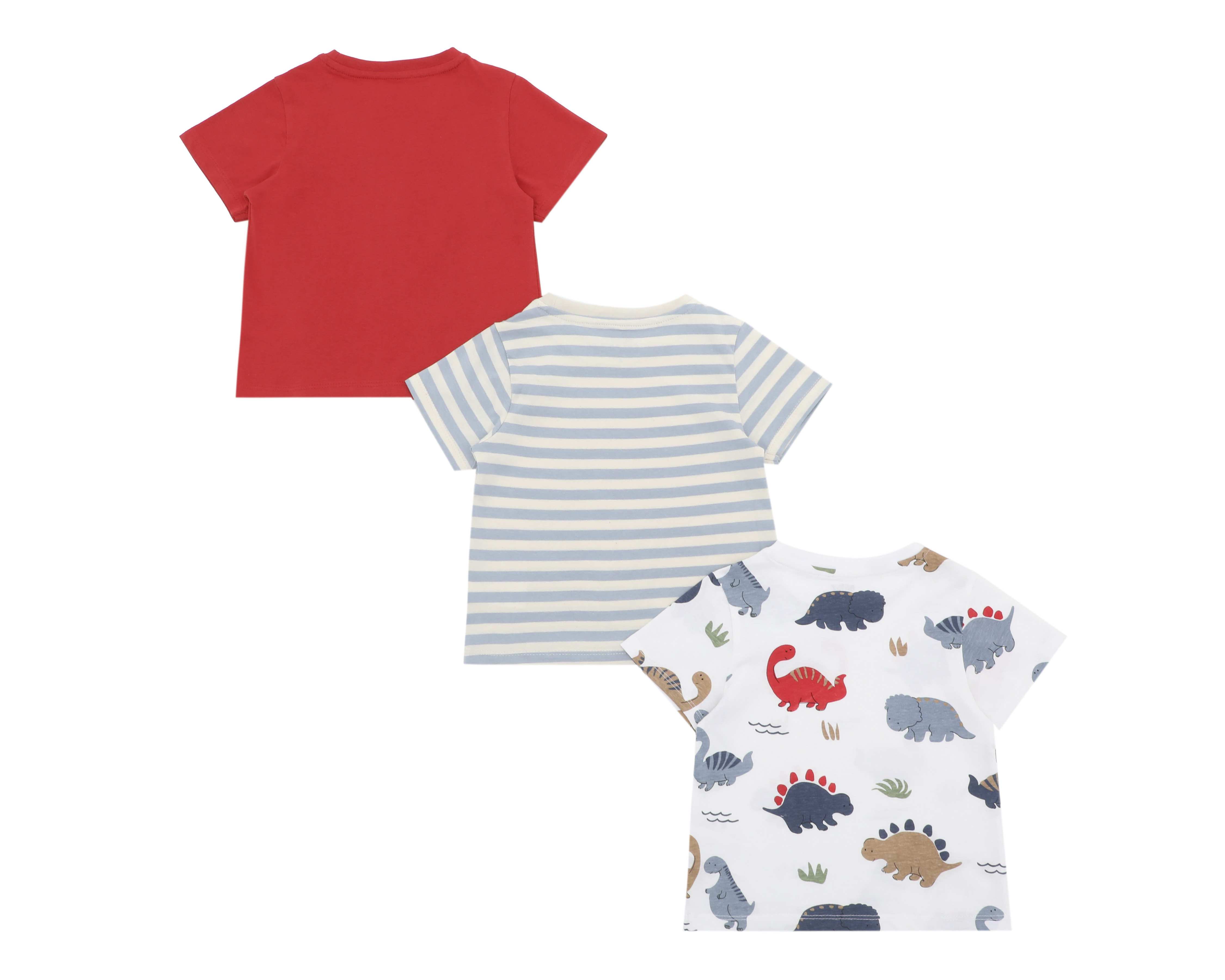 Foto 2 | Foto 2 | Playera para Bebé Niño Baby Colors de Algodón Estampada 3 Piezas