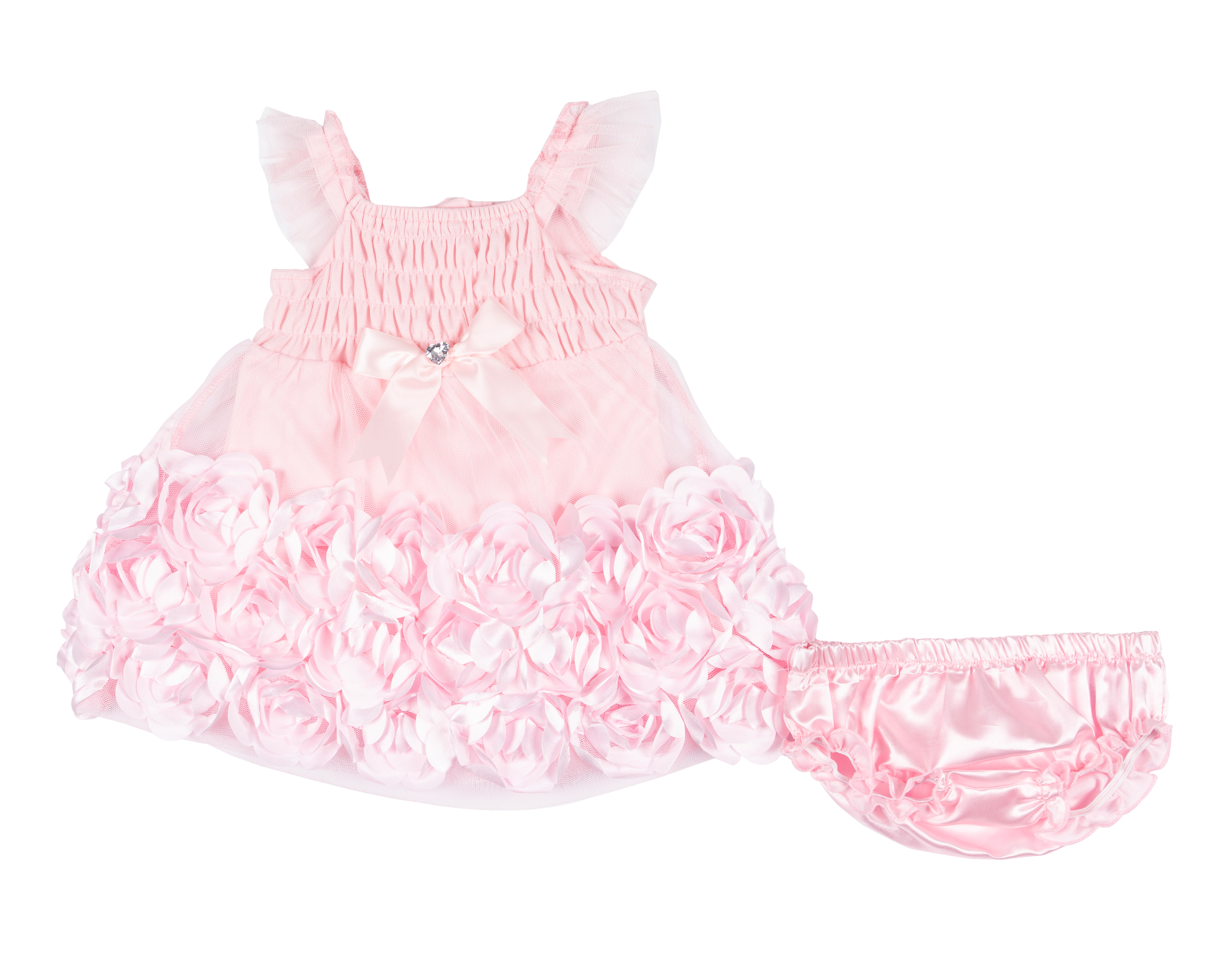 Foto 2 pulgar | Foto 1 | Vestido para Bebé Niña Baby Colors con Calzón 2 Piezas