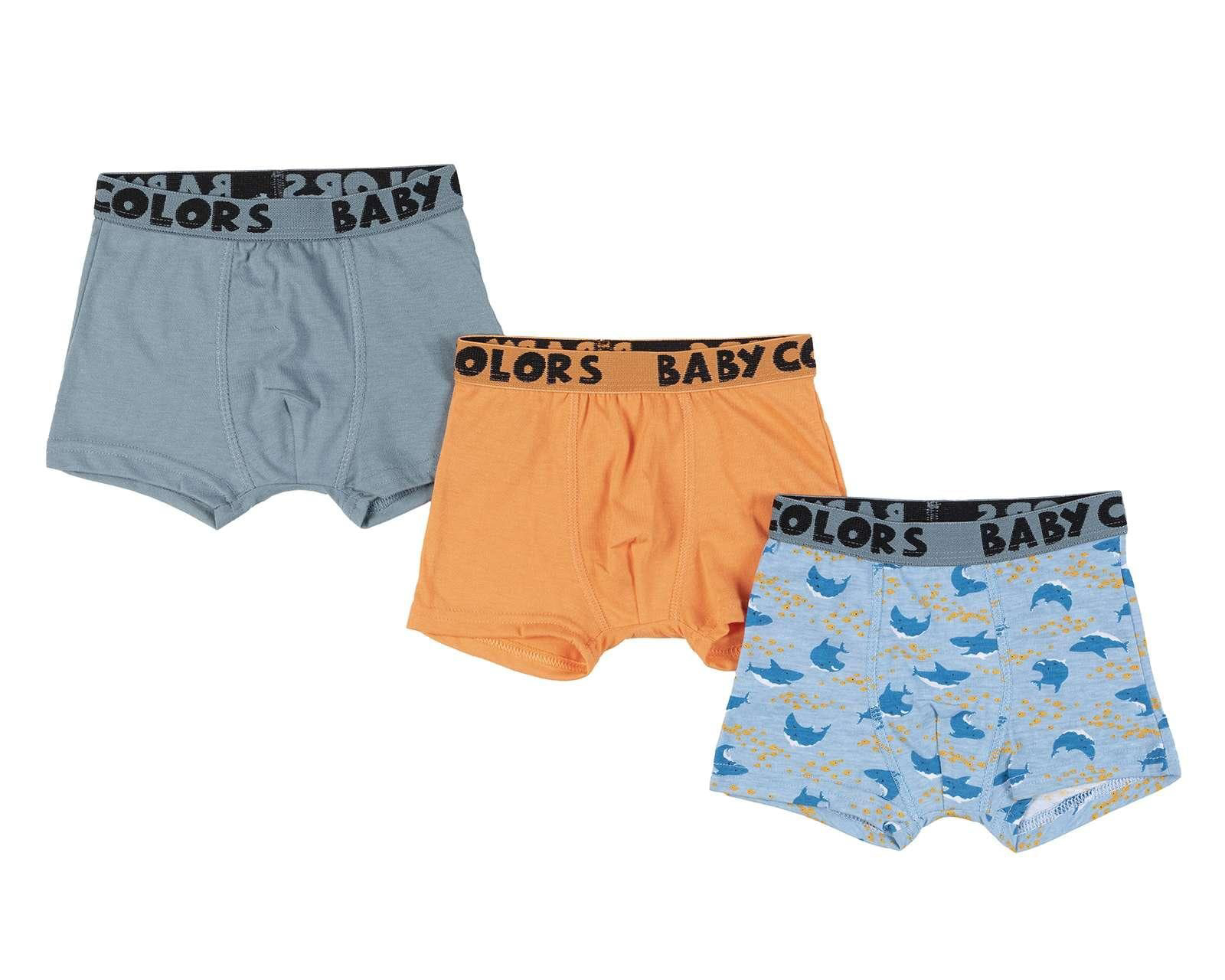 Bóxer Baby Colors para Bebé Niño 3 Piezas