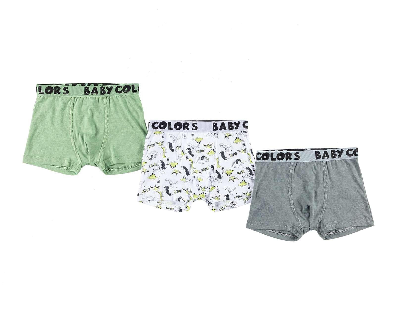 Bóxer Baby Colors para Niño 3 Piezas