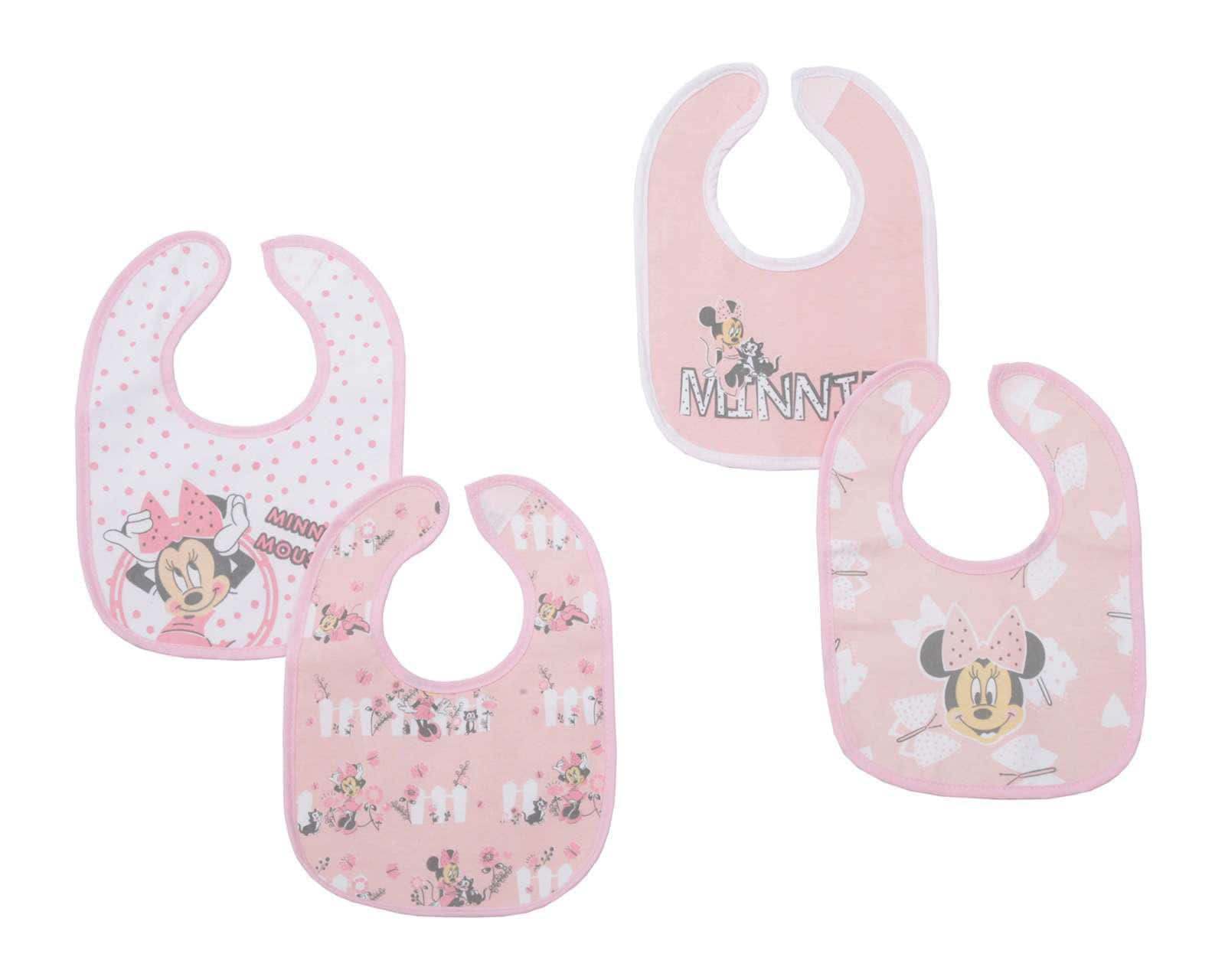 Foto 2 pulgar | Foto 1 | Babero Disney para Bebé Niña 4 Piezas