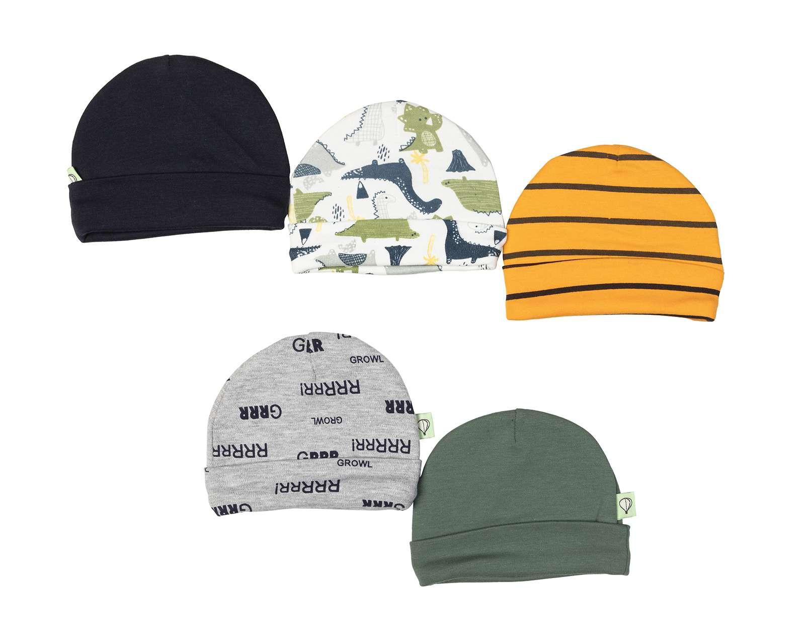 Foto 1 | Foto 1 | Gorro de Algodón Baby Colors para Bebé Niño 5 Piezas