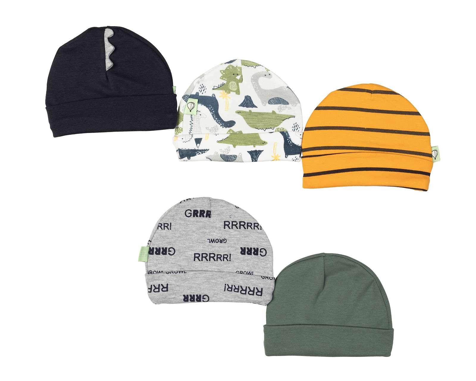 Foto 2 | Foto 2 | Gorro de Algodón Baby Colors para Bebé Niño 5 Piezas