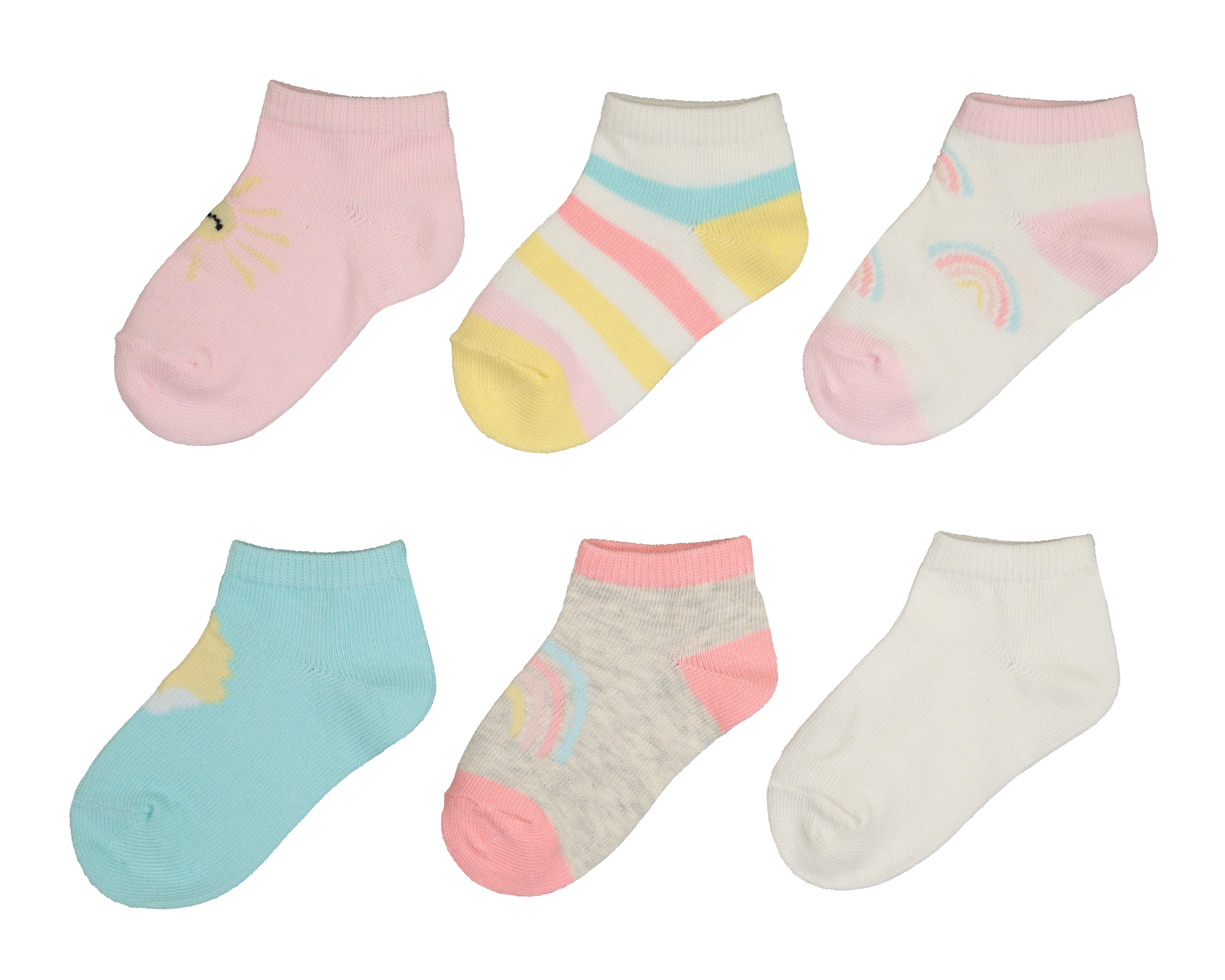 Calcetas Baby Colors para Bebé Niña 6 Pares