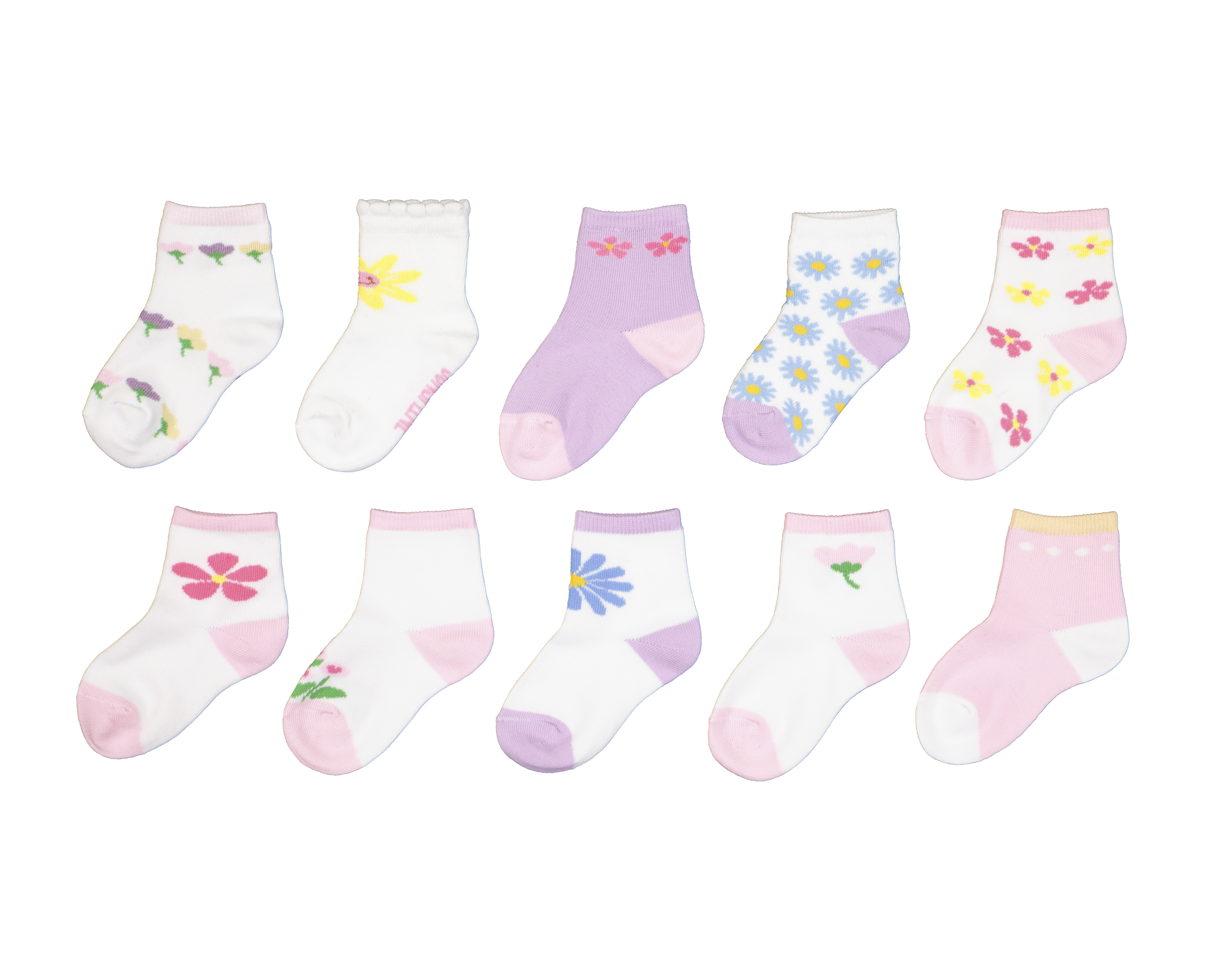 Foto 2 pulgar | Foto 1 | Calcetas Baby Colors para Bebé Niña 10 Pares