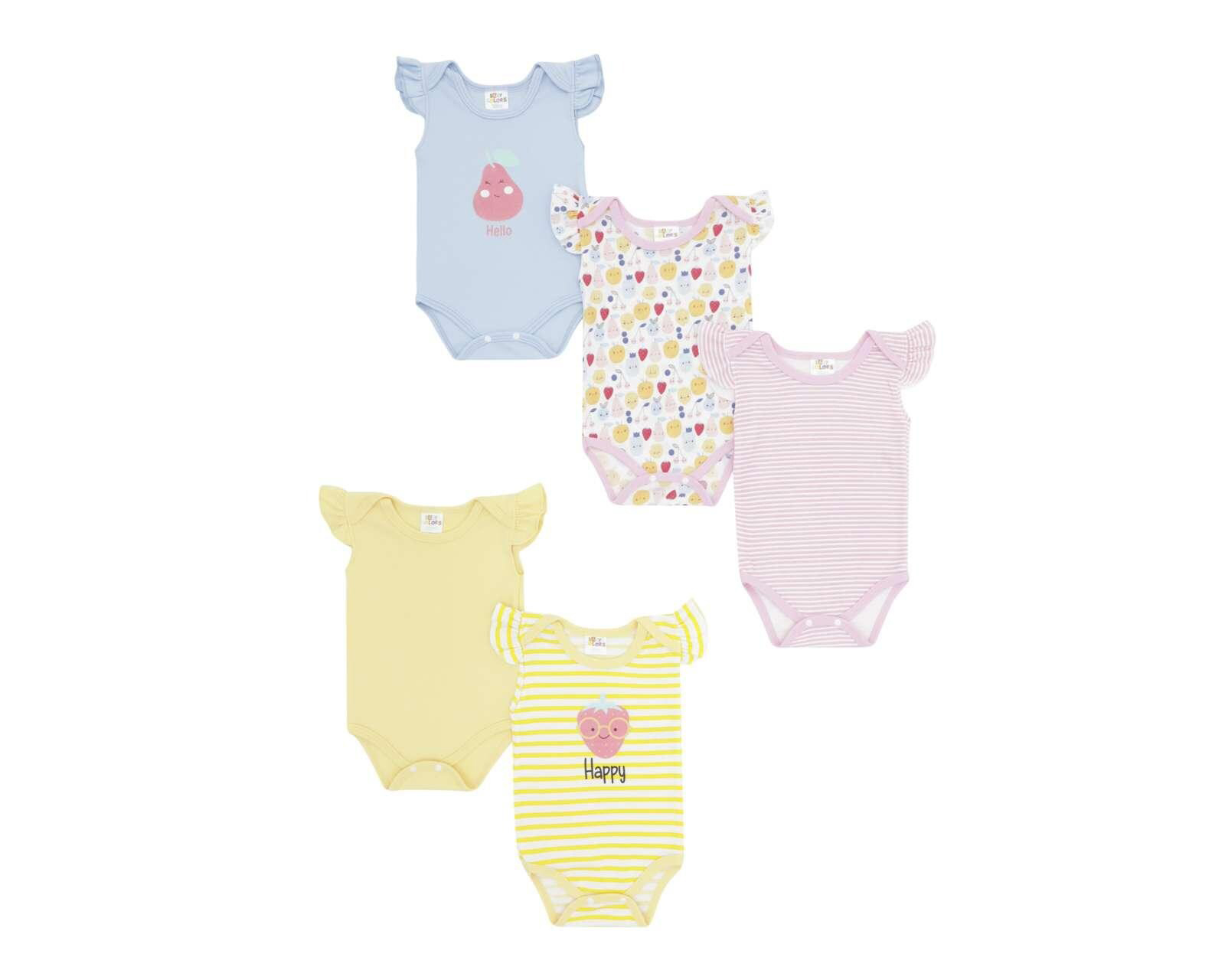 Pañalero Baby Colors para Bebé Niña 5 Piezas