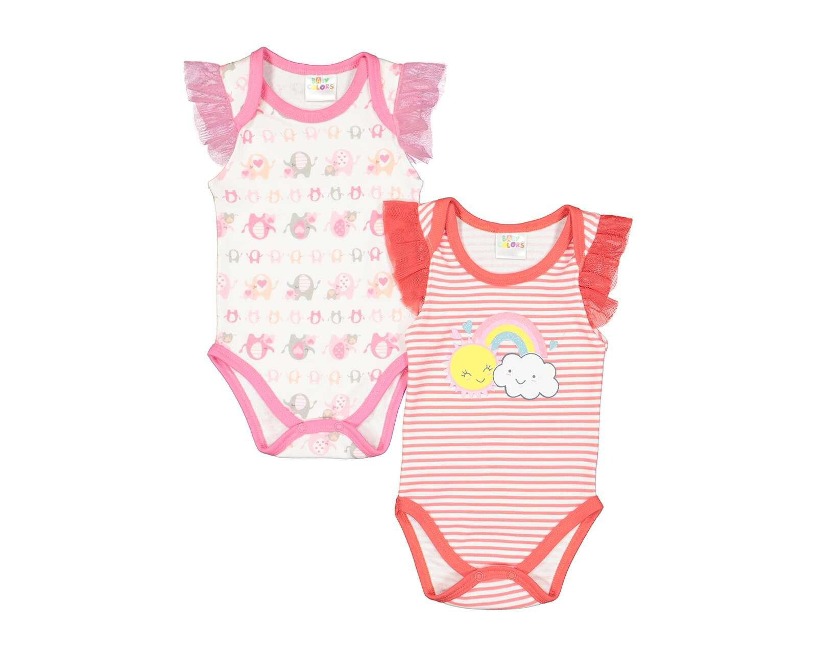 Pañaleros Baby Colors para Bebé Niña 2 Piezas