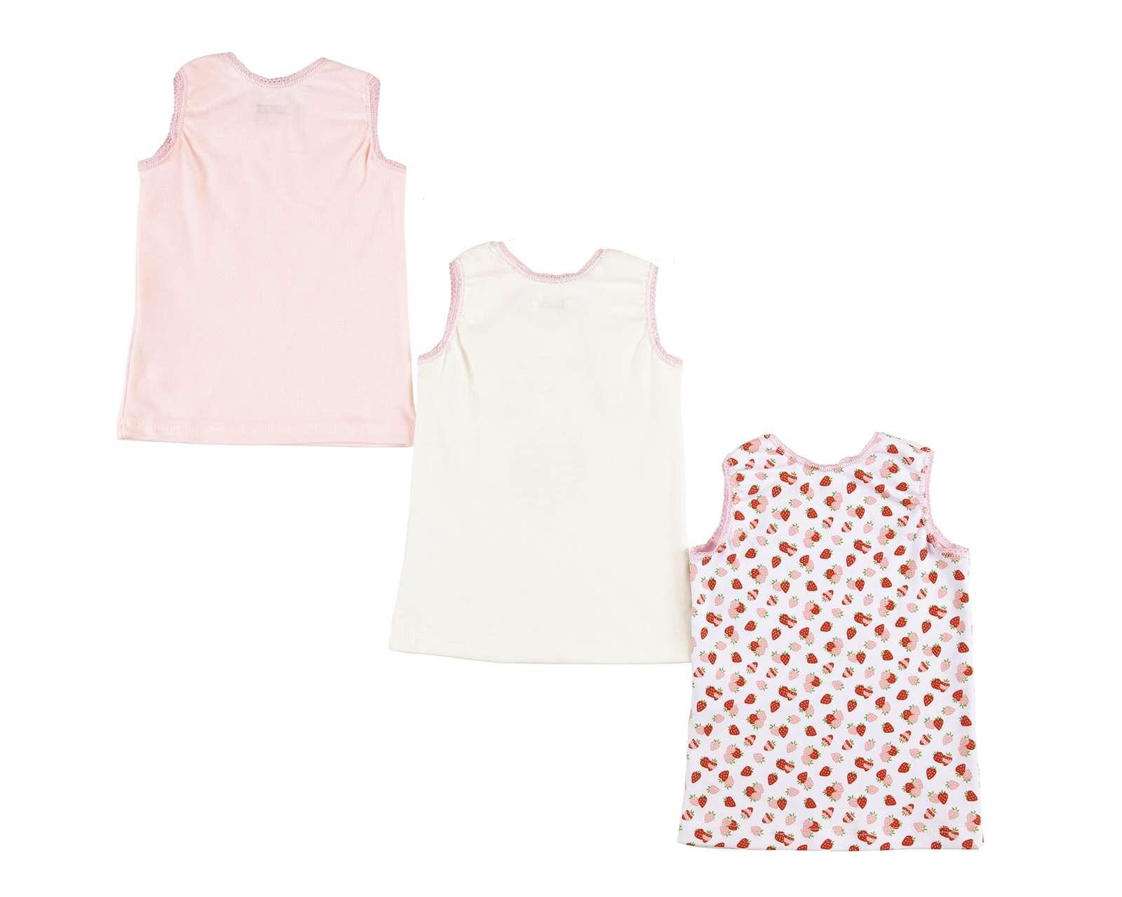 Foto 3 pulgar | Foto 2 | Camisetas para Bebé Niña Tricks de Algodón 3 Piezas