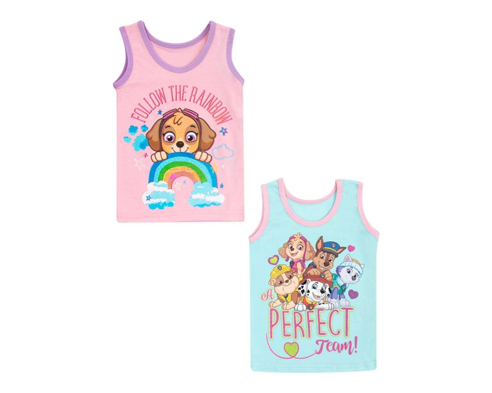Camisetas Paw Patrol para Bebé Niña 2 Piezas