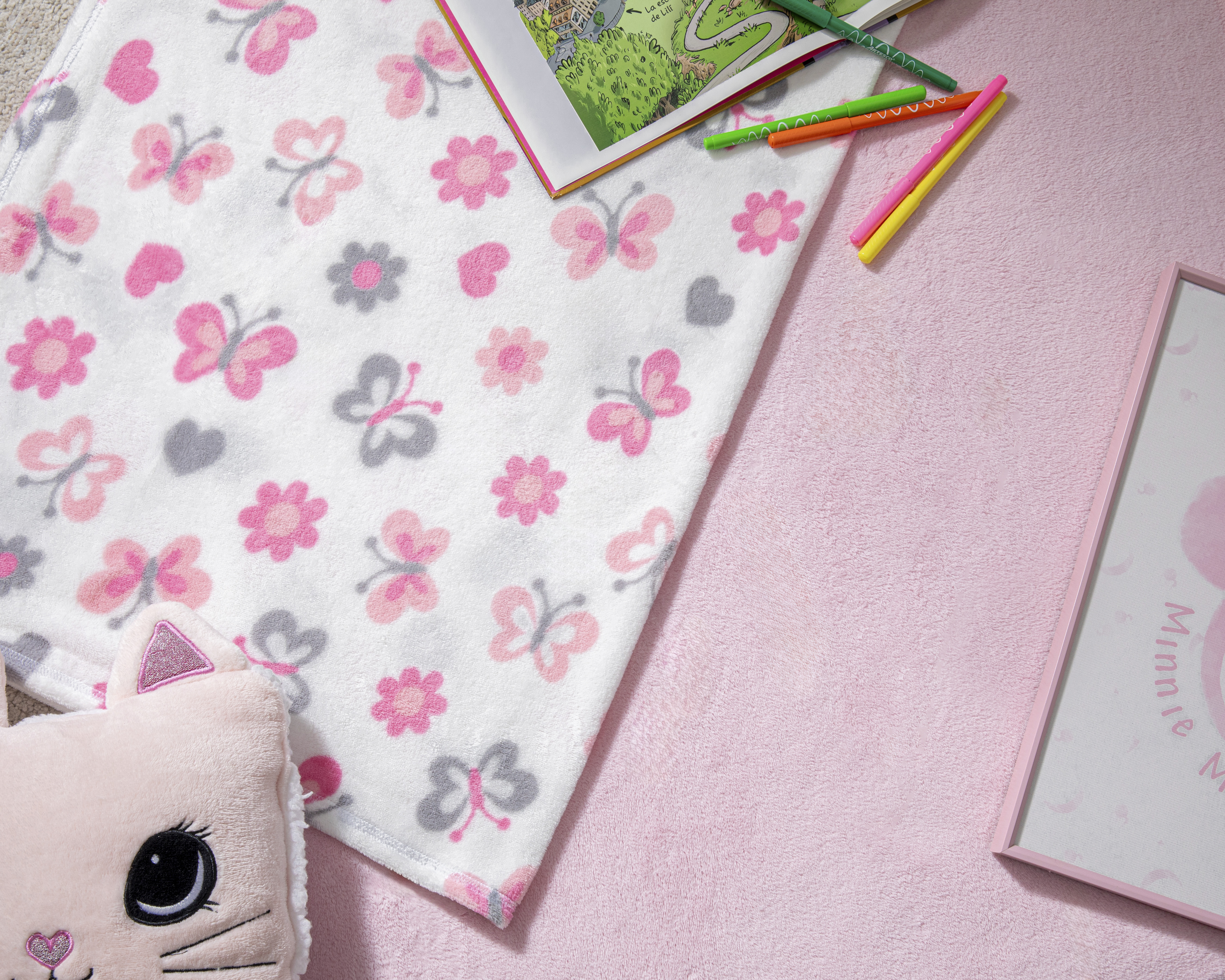 Cobertor Baby Colors para Bebé Niña 2 Piezas