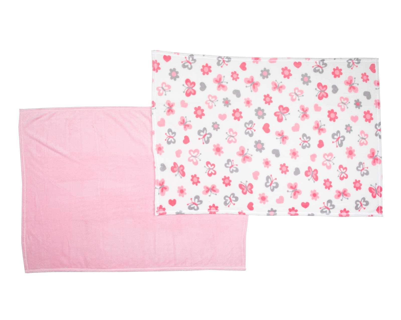 Foto 3 pulgar | Foto 2 | Cobertor Baby Colors para Bebé Niña 2 Piezas