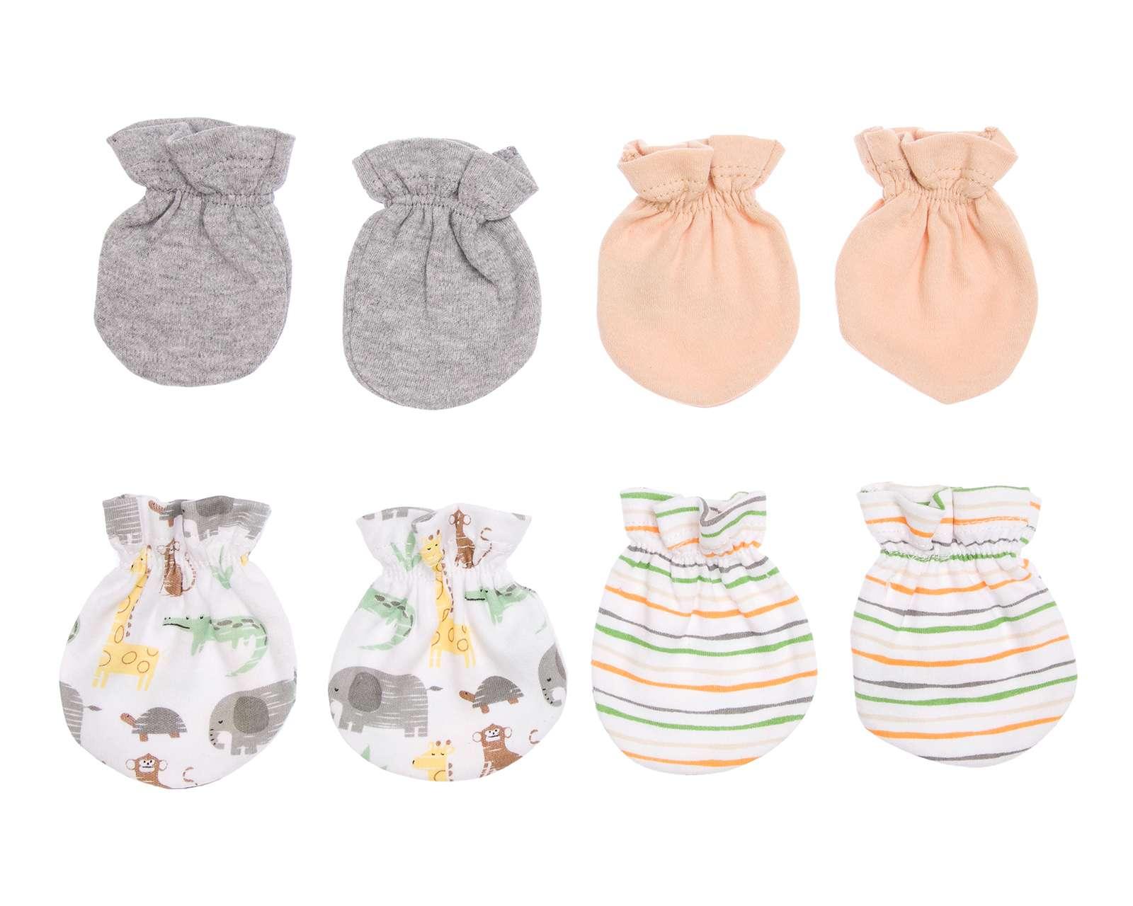 Foto 2 pulgar | Foto 1 | Guantes de Algodón Baby Colors para Bebé Niño 4 Pares