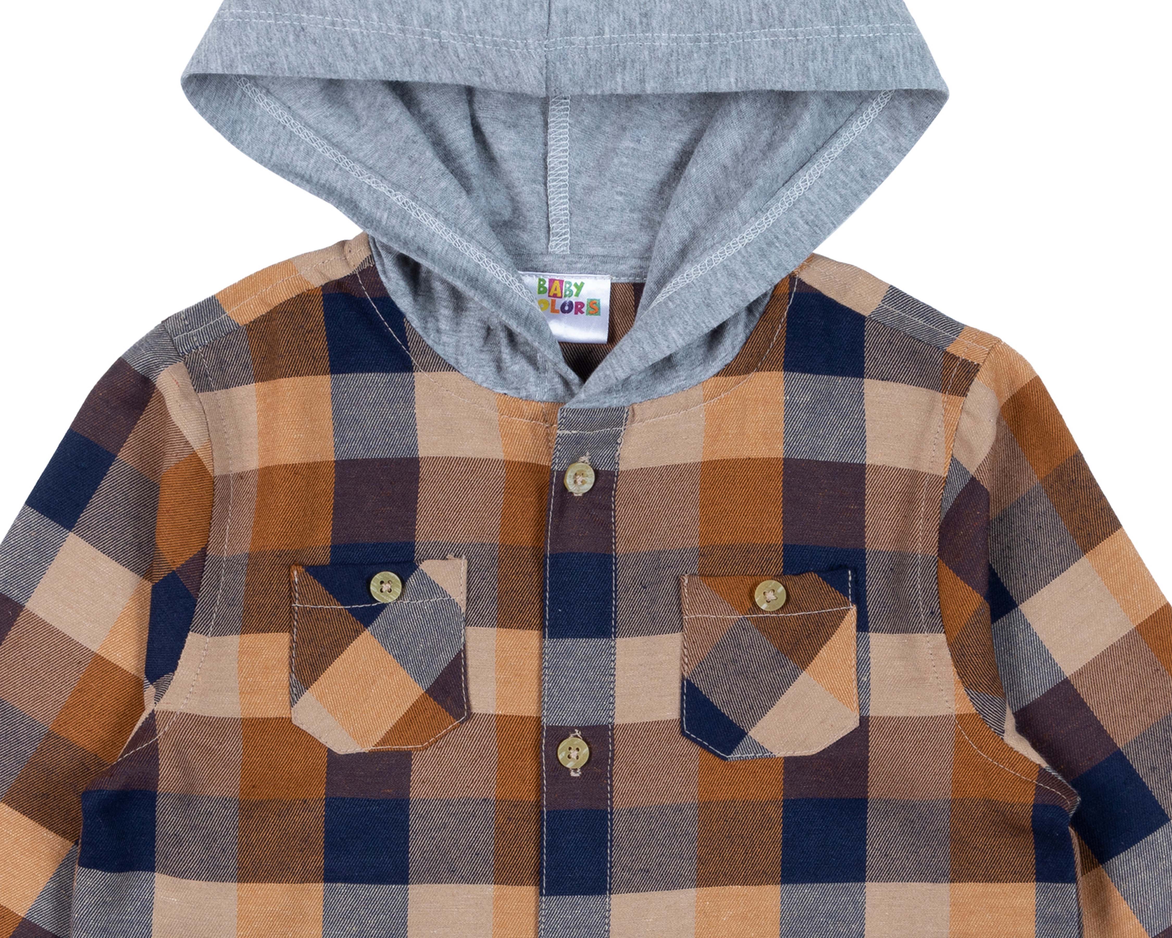 Foto 4 pulgar | Foto 3 | Camisa Baby Colors a Cuadros para Bebé Niño