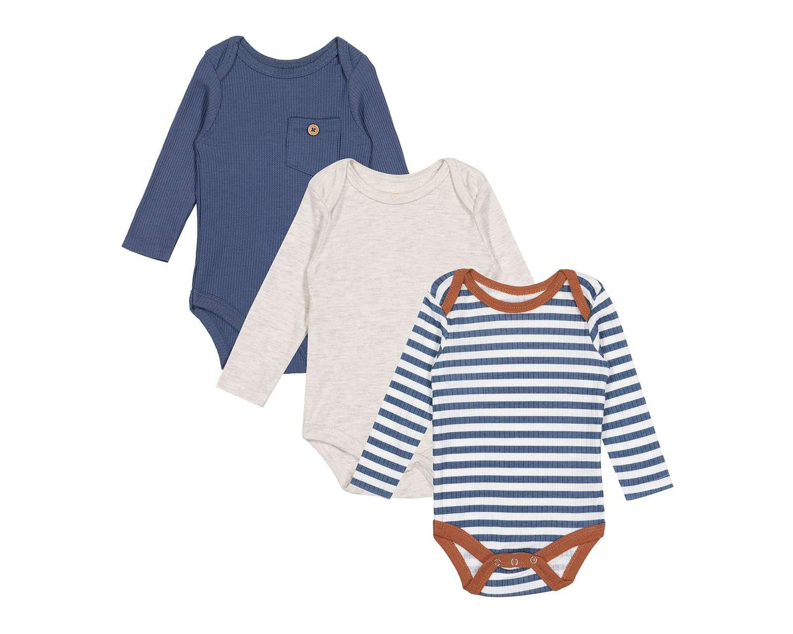 Foto 2 pulgar | Foto 1 | Conjunto Baby Colors para Bebé Niño 3 Piezas